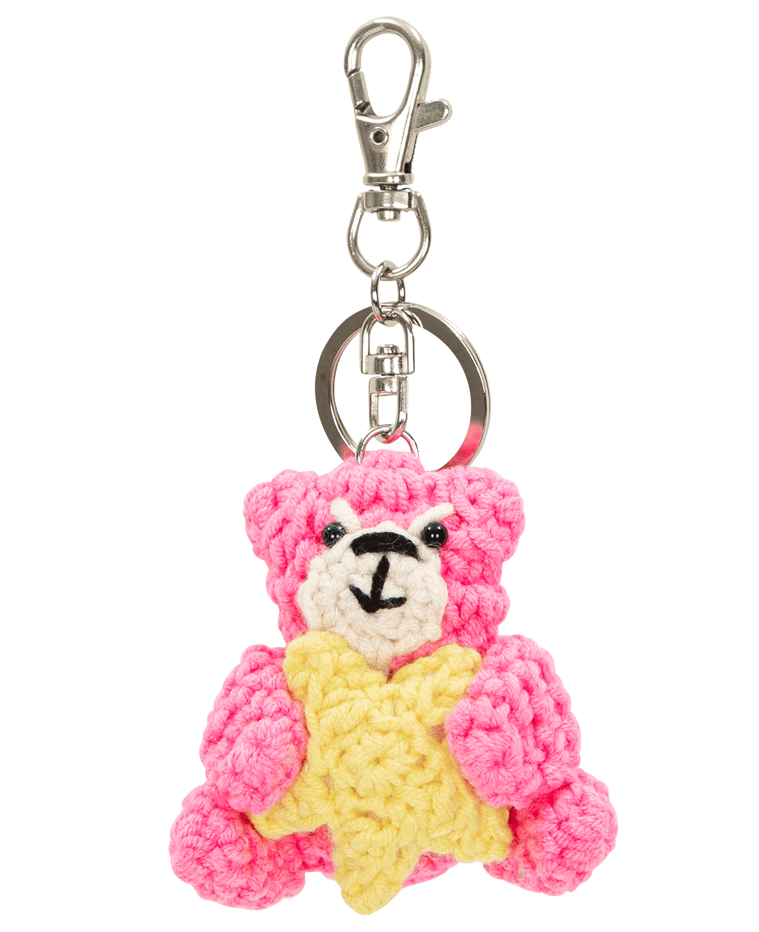 INSANE PINK STAR BEAR KEYCHAIN_PINK