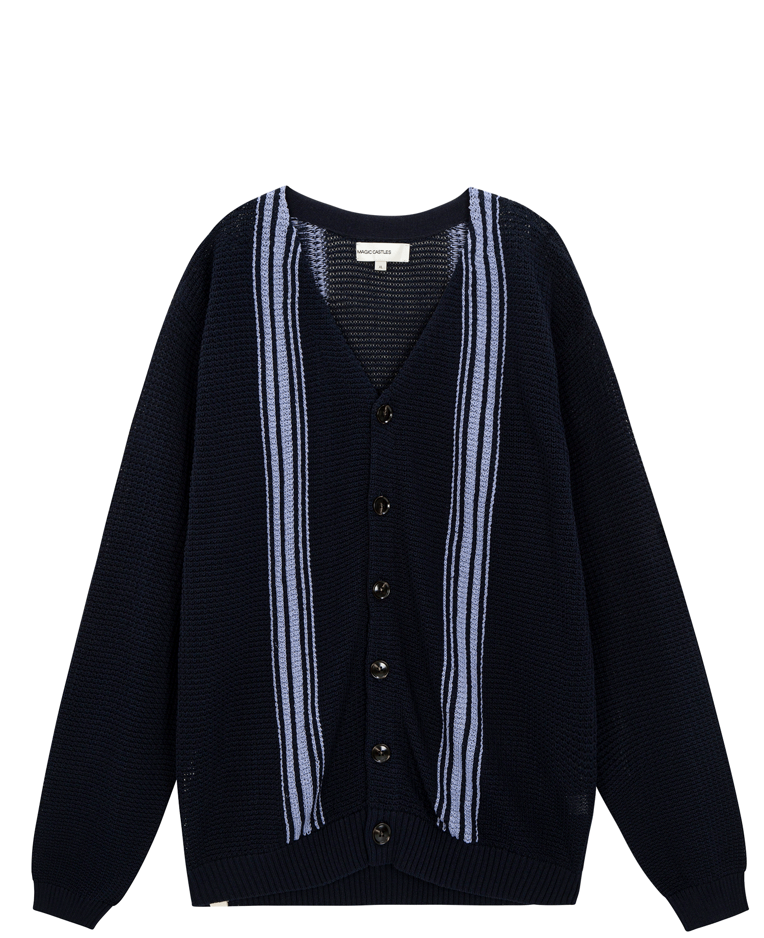 MESH CARDIGAN_NAVY