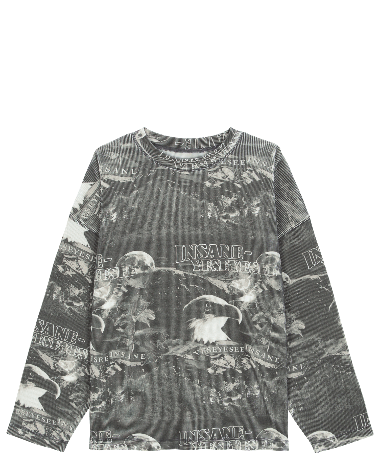 DARK FOREST WAFFLE LS_BLACK