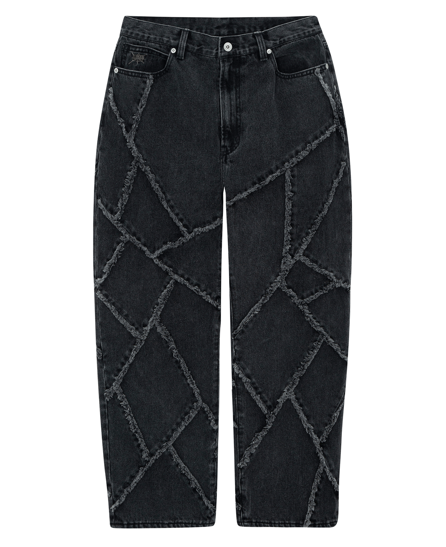 SLASH DENIM JEANS_BLACK