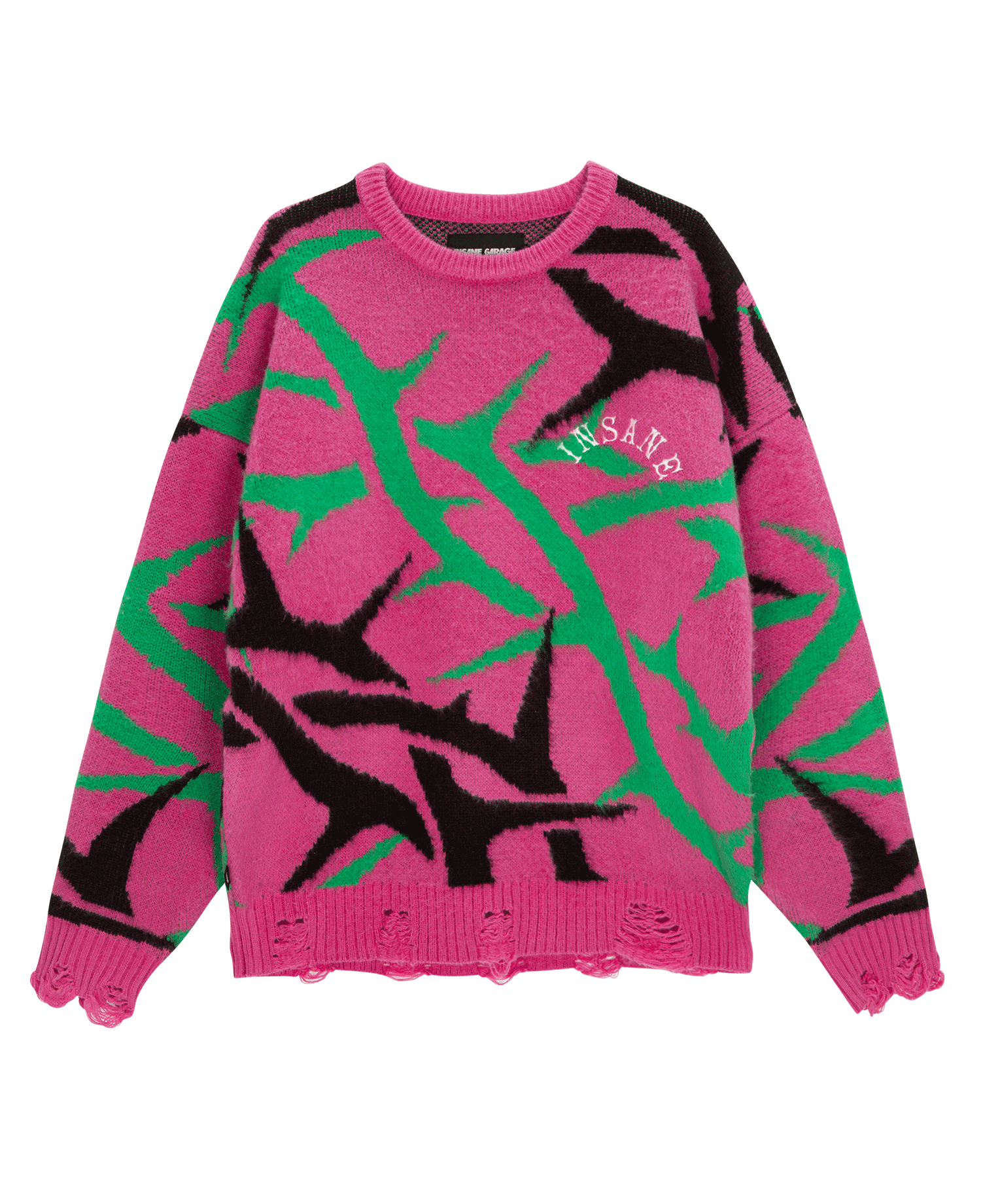 INSANE TRIBAL BRUSHED SWEATER_PINK