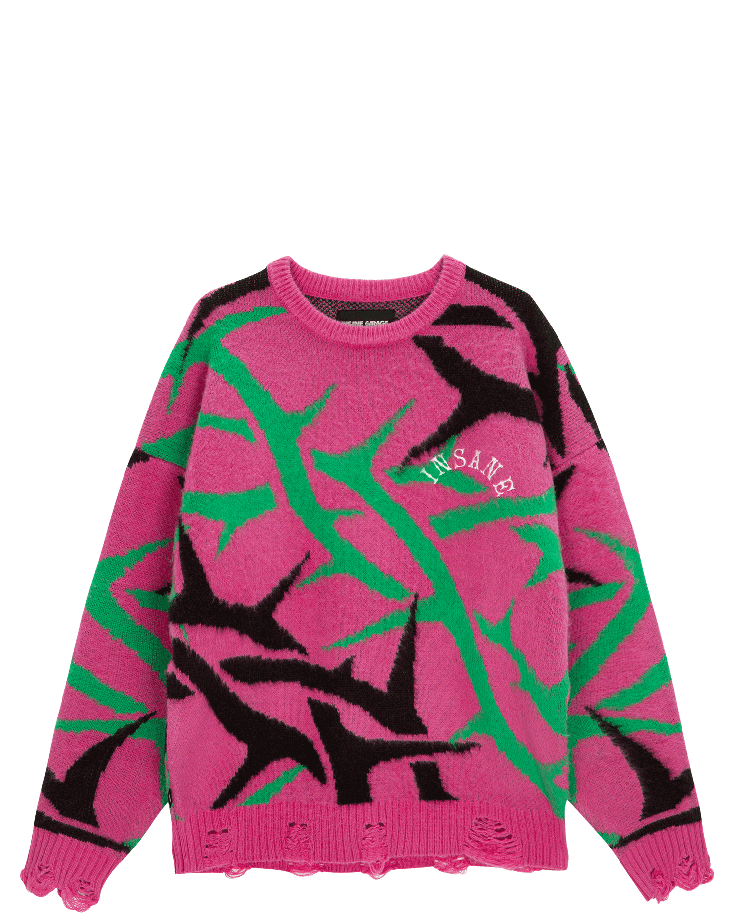 INSANE TRIBAL BRUSHED SWEATER_PINK