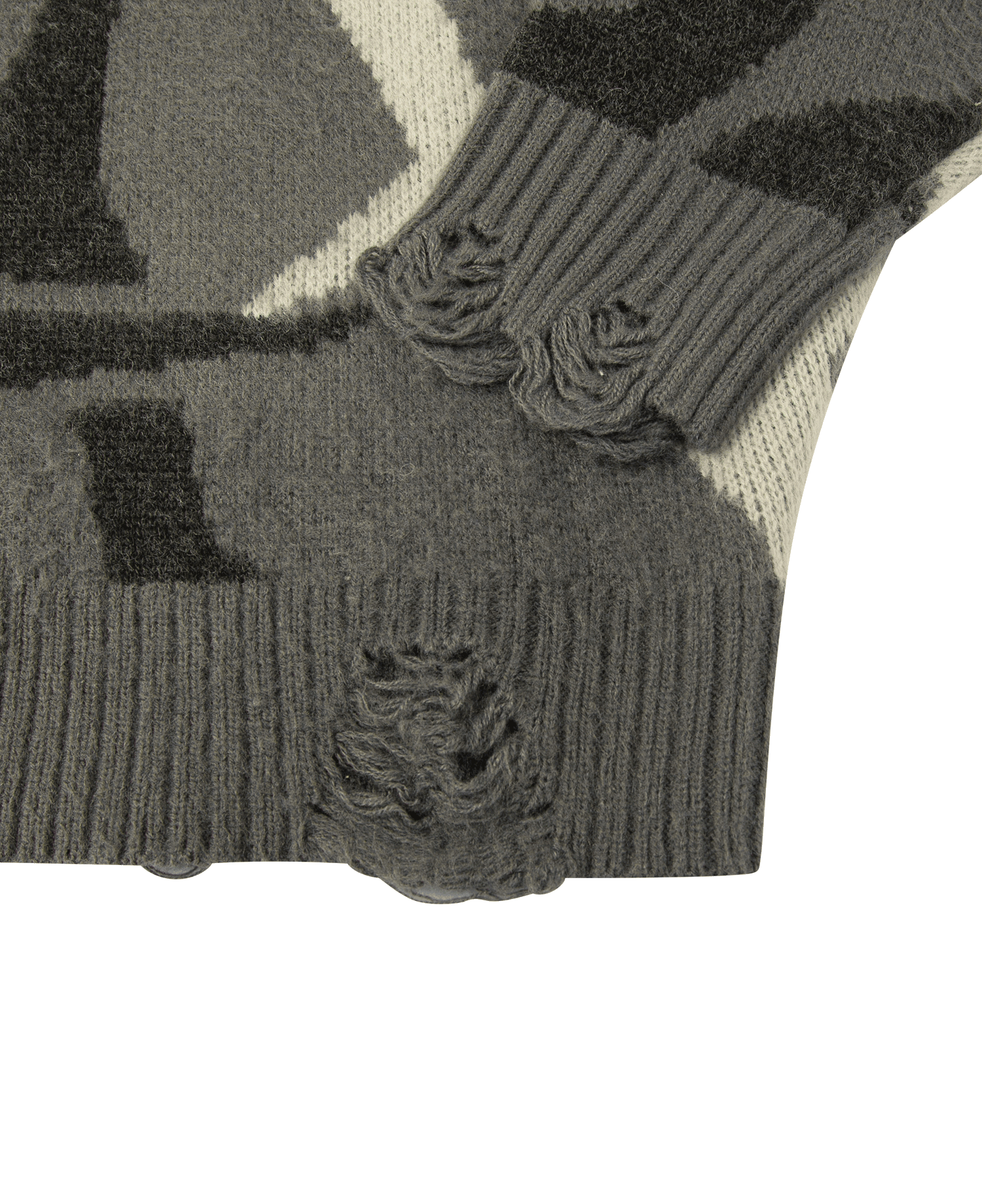 INSANE TRIBAL BRUSHED SWEATER_GRAY