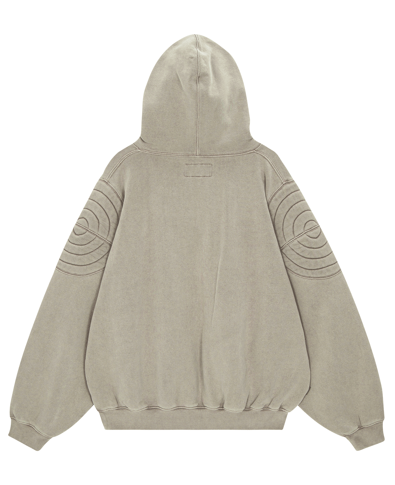 INSANE PADDED SHOULDER HOODIE_TAN