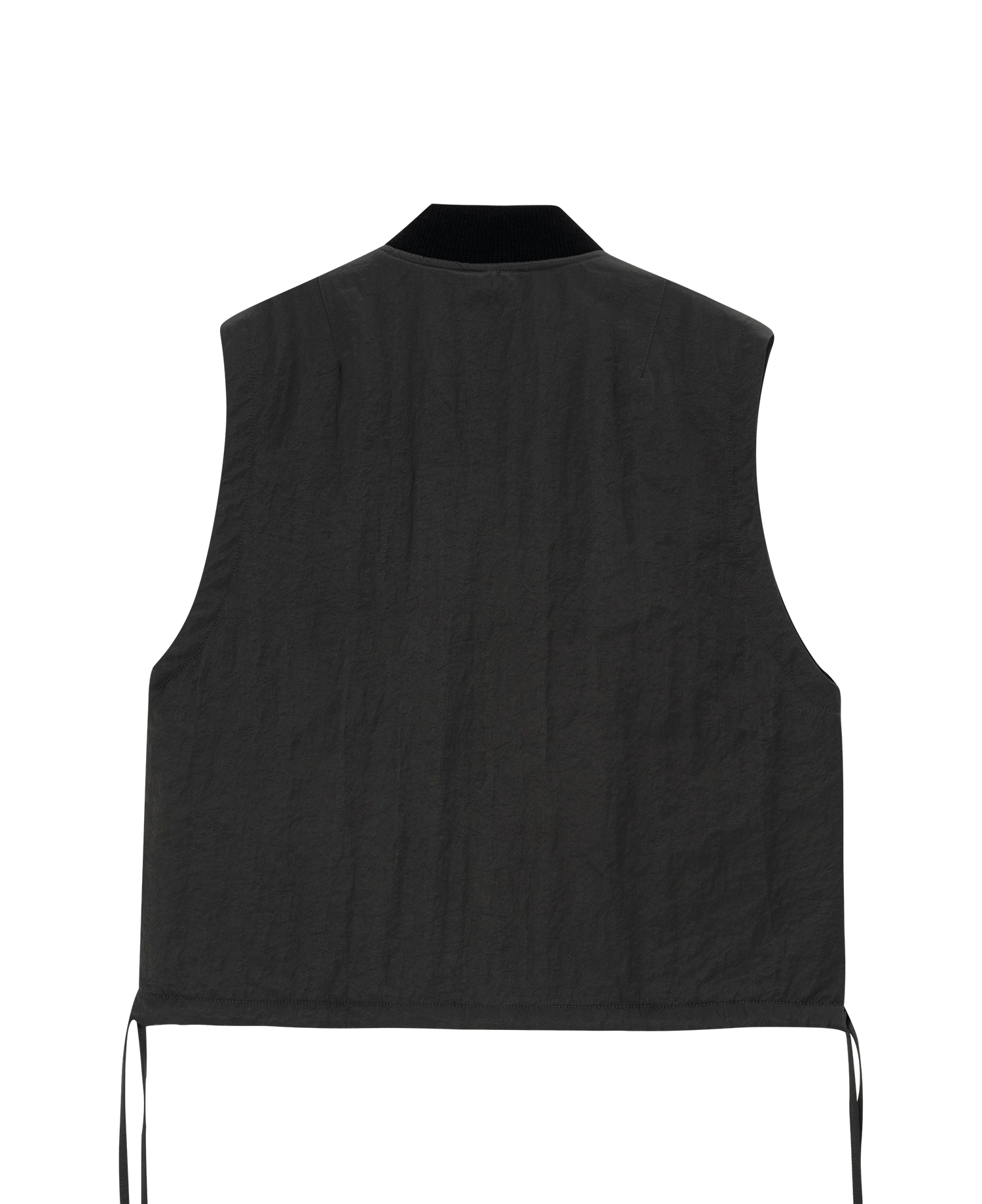 COOPER CREASE NYLON VEST_CHARCOAL