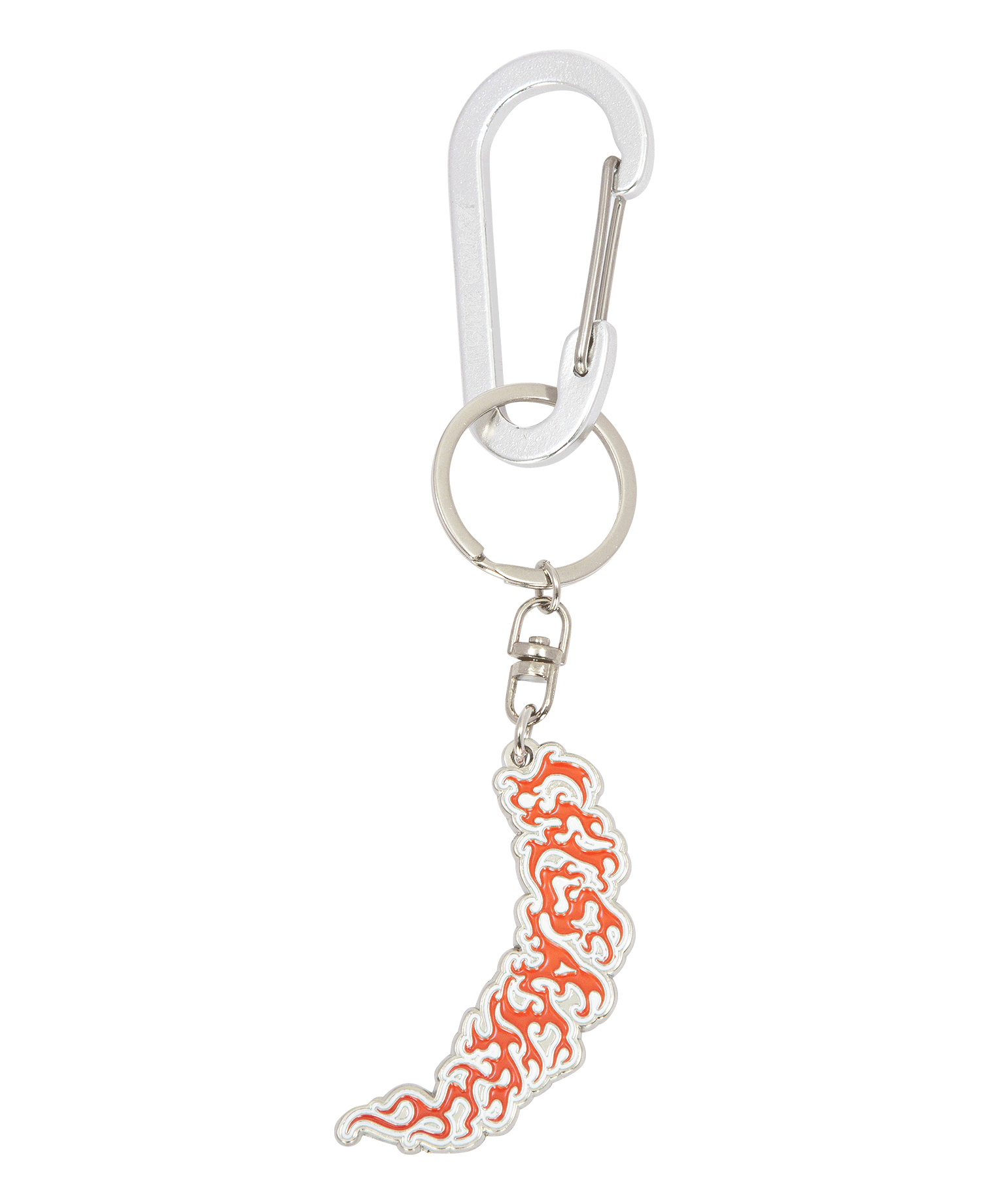 INSANE FLAME CARABINER KEYCHAIN_ORANGE