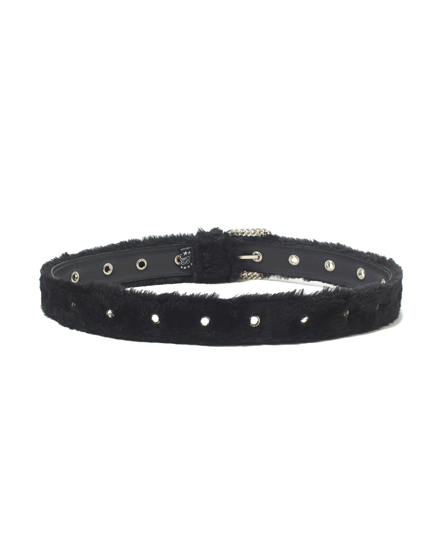 FUR BELT_BLACK