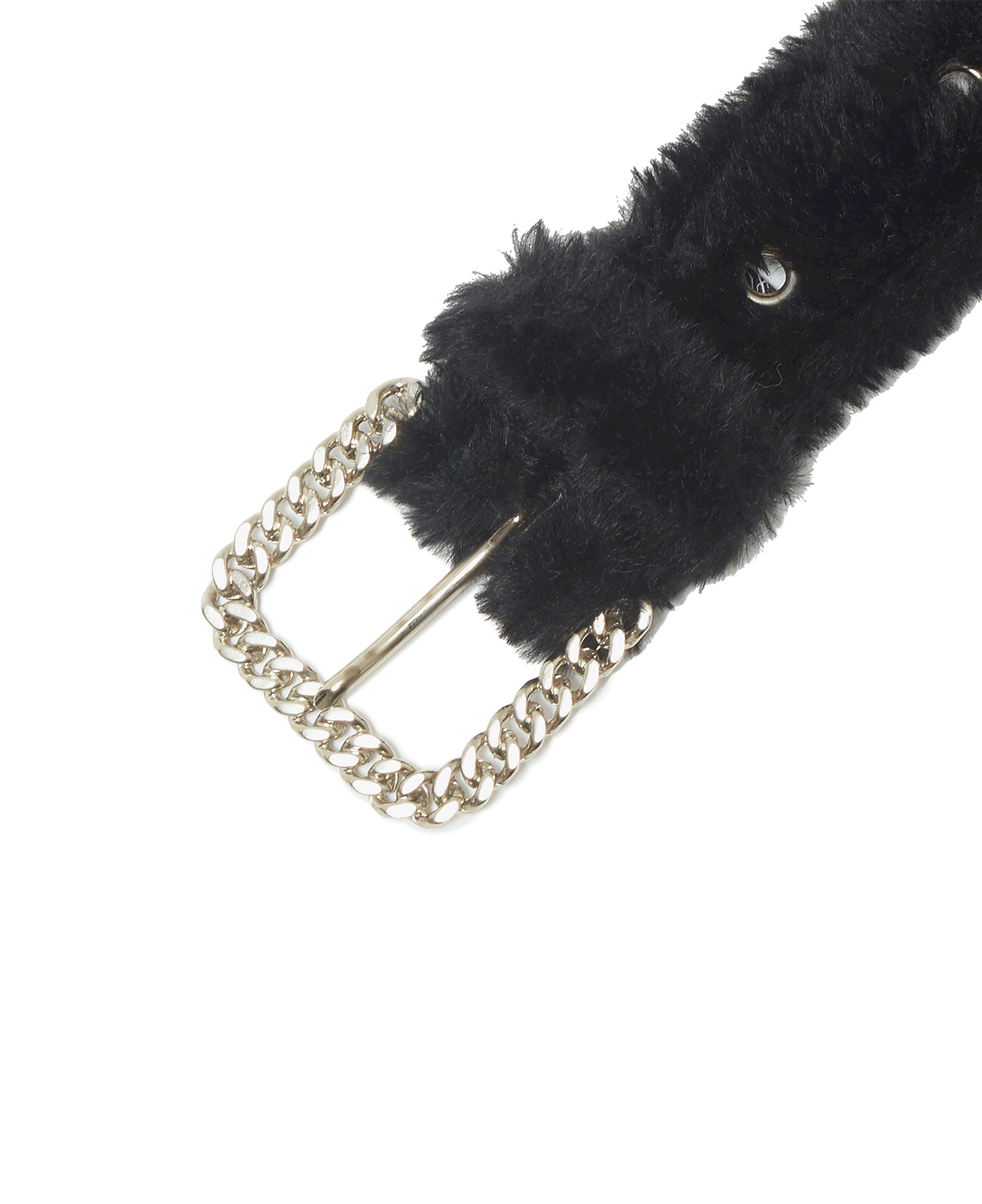 FUR BELT_BLACK