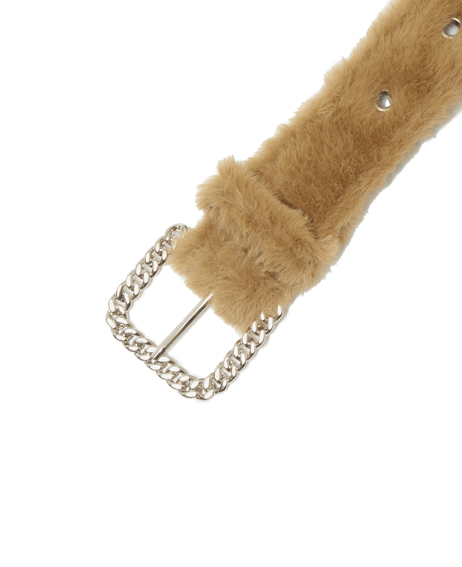 FUR BELT_CAMEL