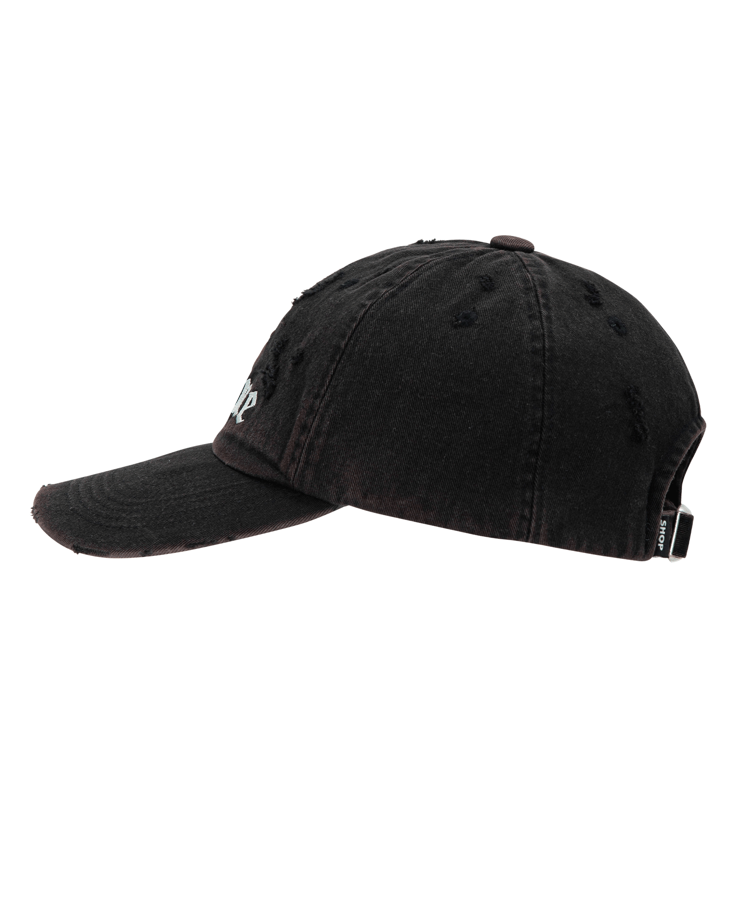 INSANE CROSS GRUNGE BALL CAP_BLACK