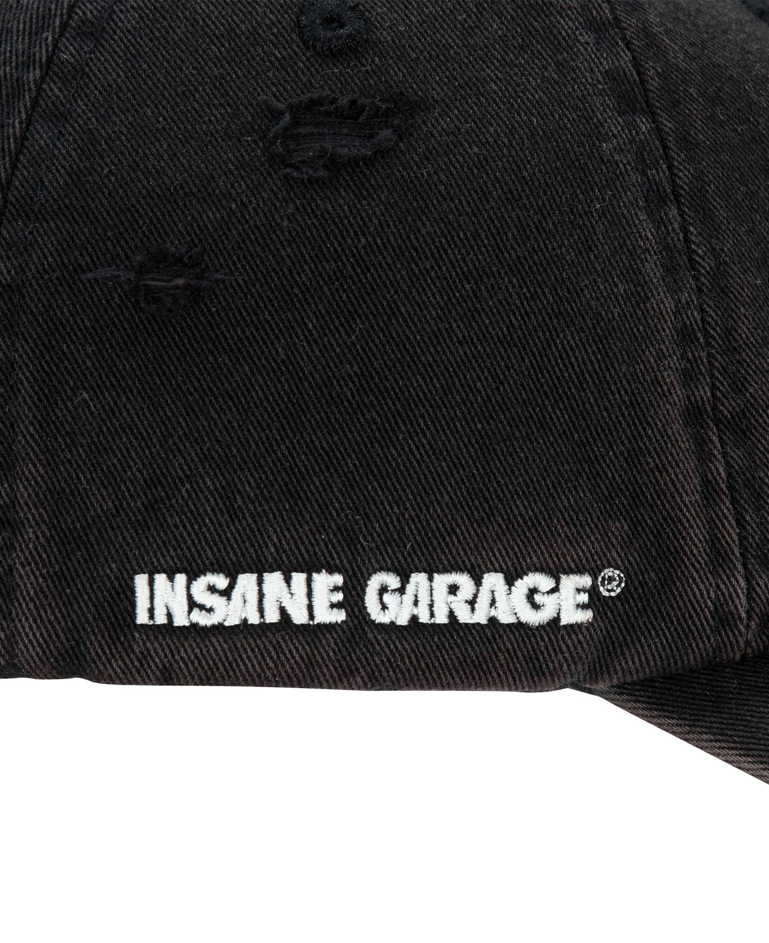 INSANE CROSS GRUNGE BALL CAP_BLACK