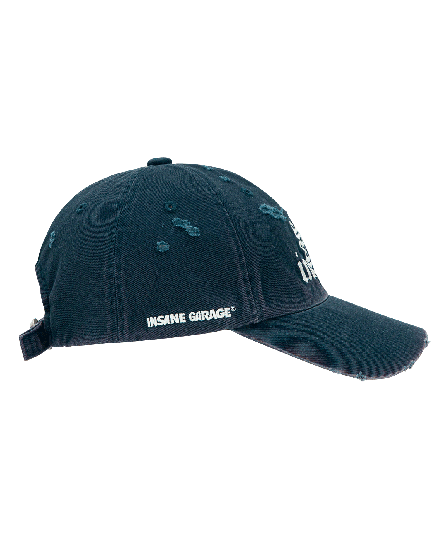 INSANE CROSS GRUNGE BALL CAP_NAVY