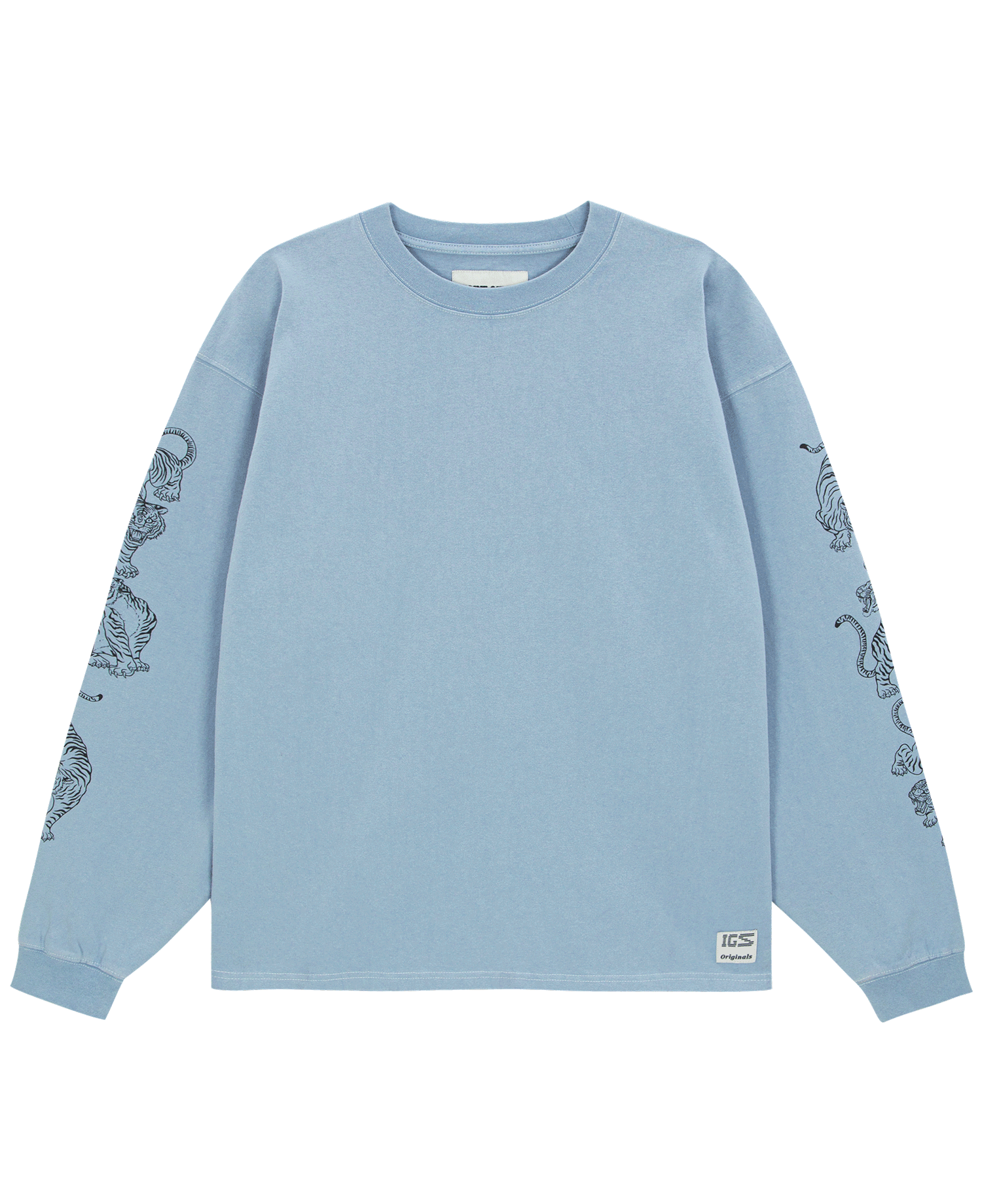 INSANE TIGER LONG SLV_LIGHT BLUE