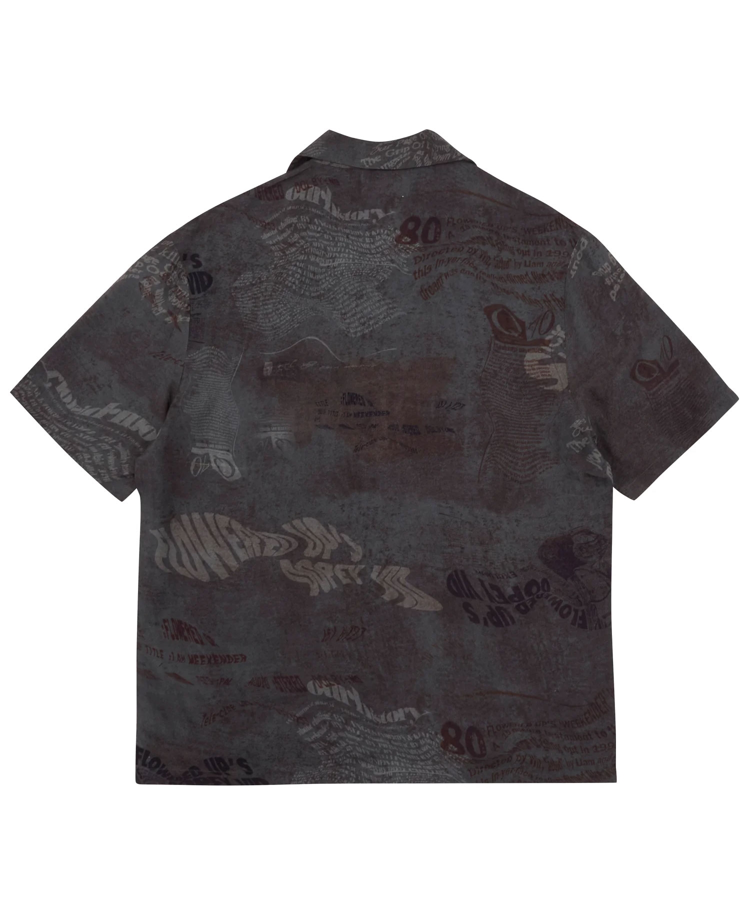 MAGIC CASTLES SHORT SLV WAVE SHIRT_CHARCOAL