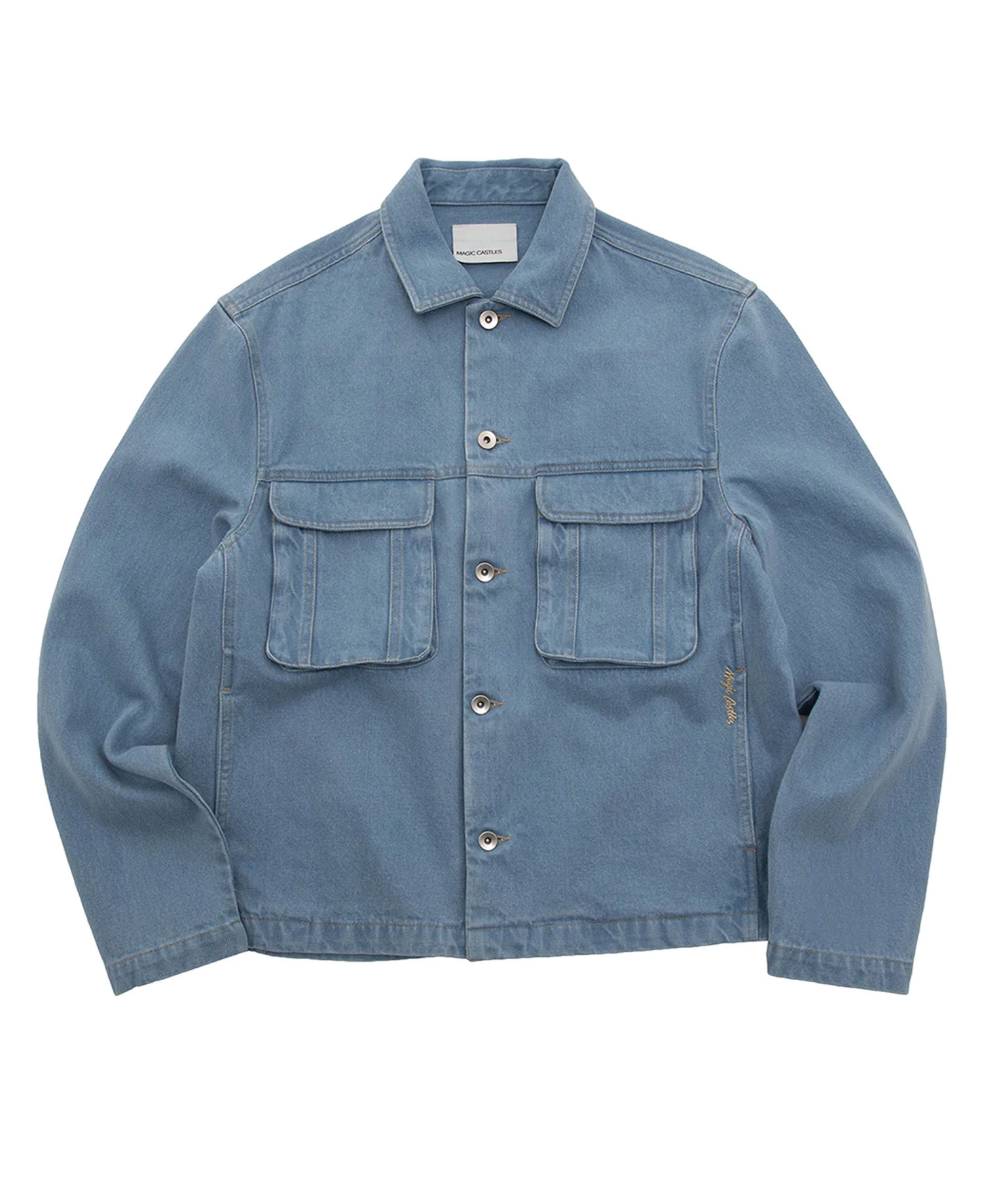 MAGIC CASTLES POCKET OVERSHIRT_BLUE