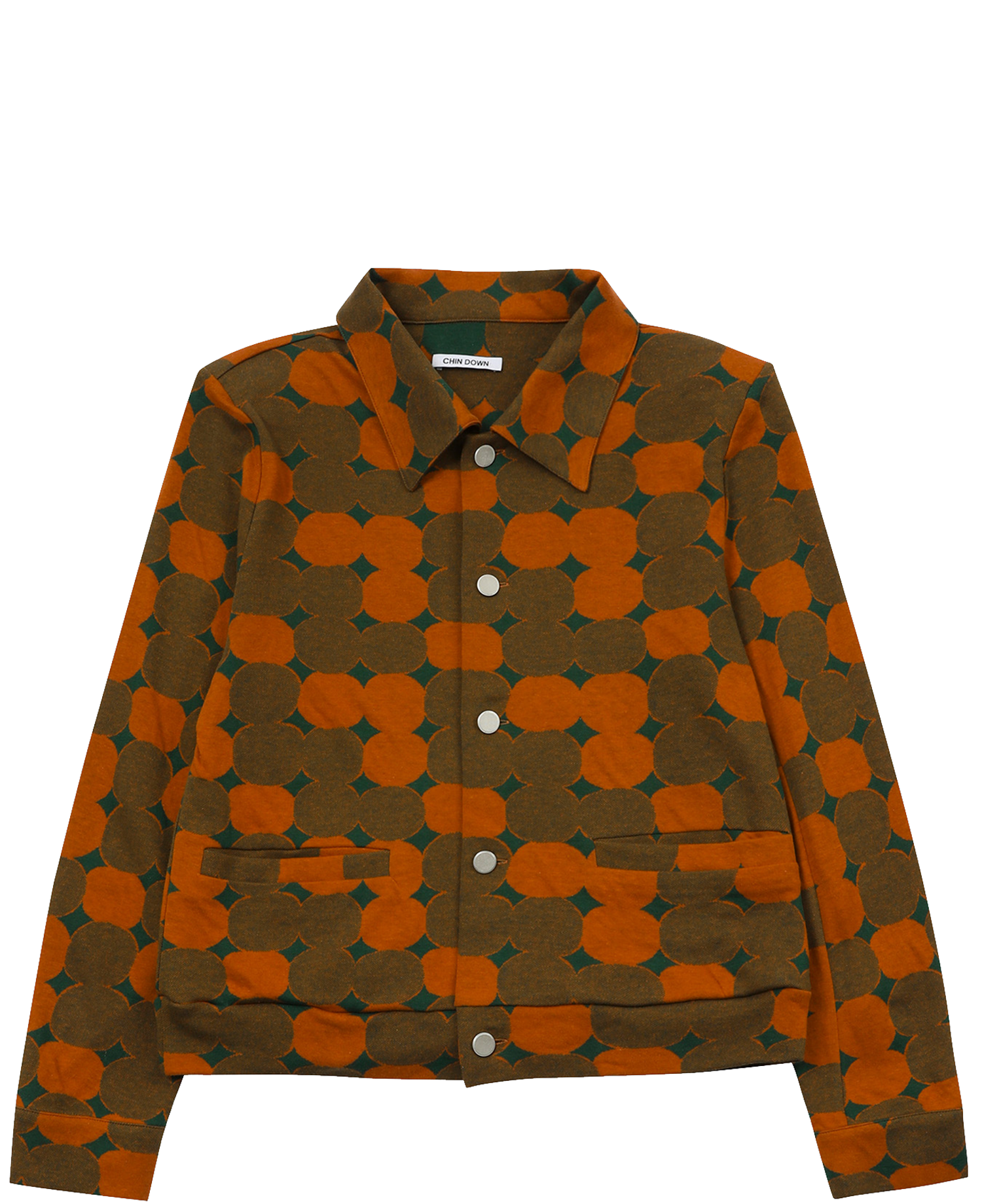 COTTON TRUCKER JACKET_ORANGE