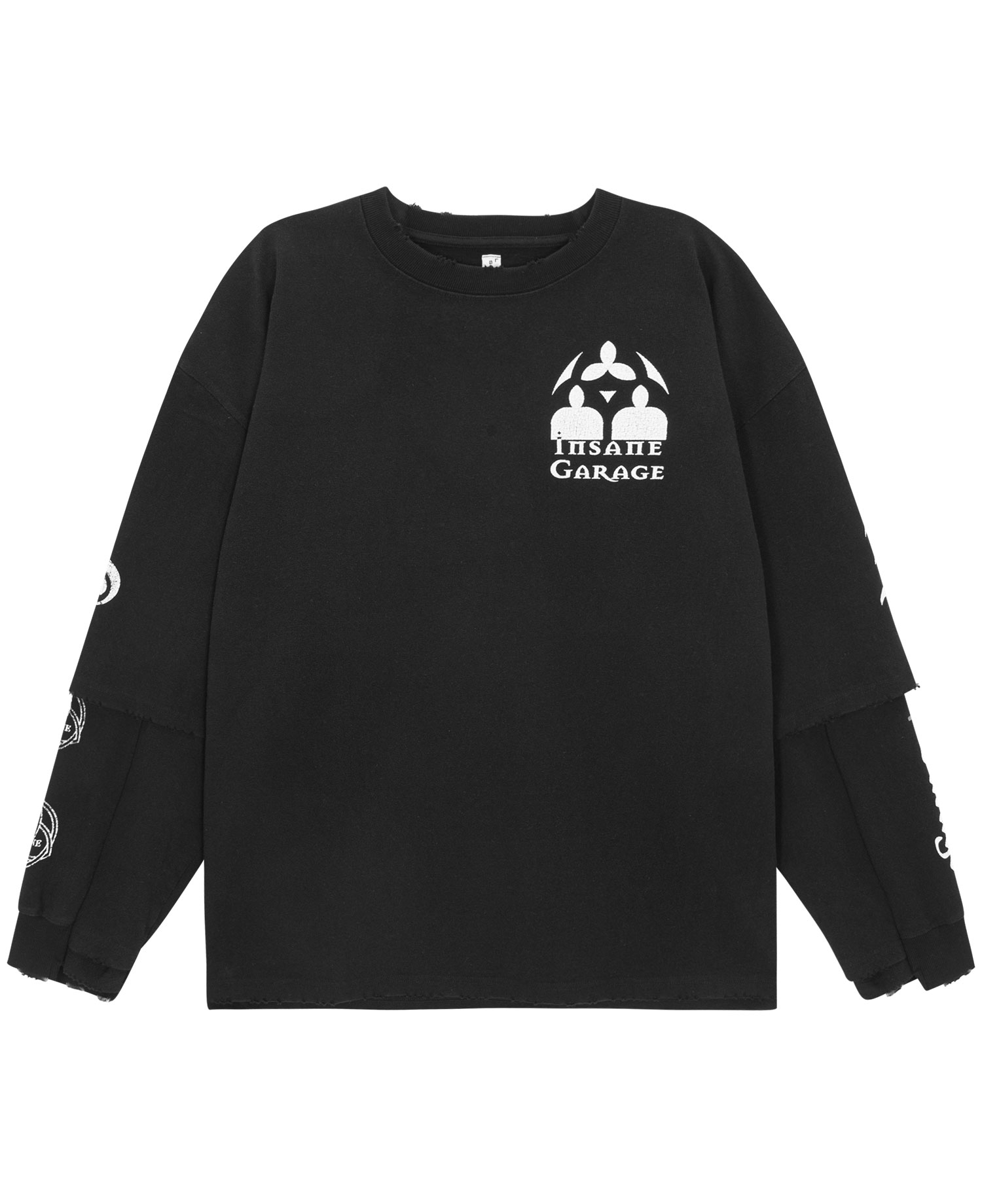 FAKE REWORKED LONG SLEEVES_BLACK