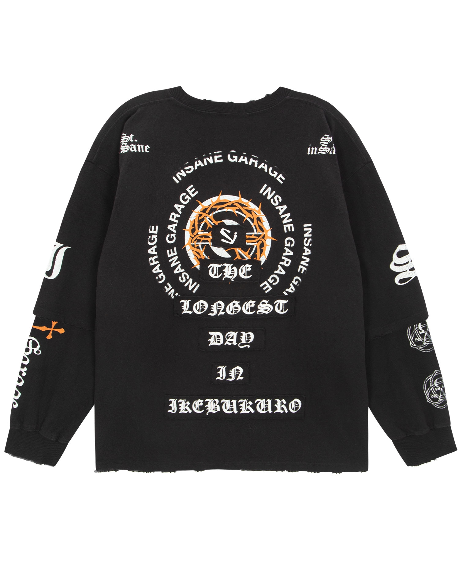 FAKE REWORKED LONG SLEEVES_BLACK