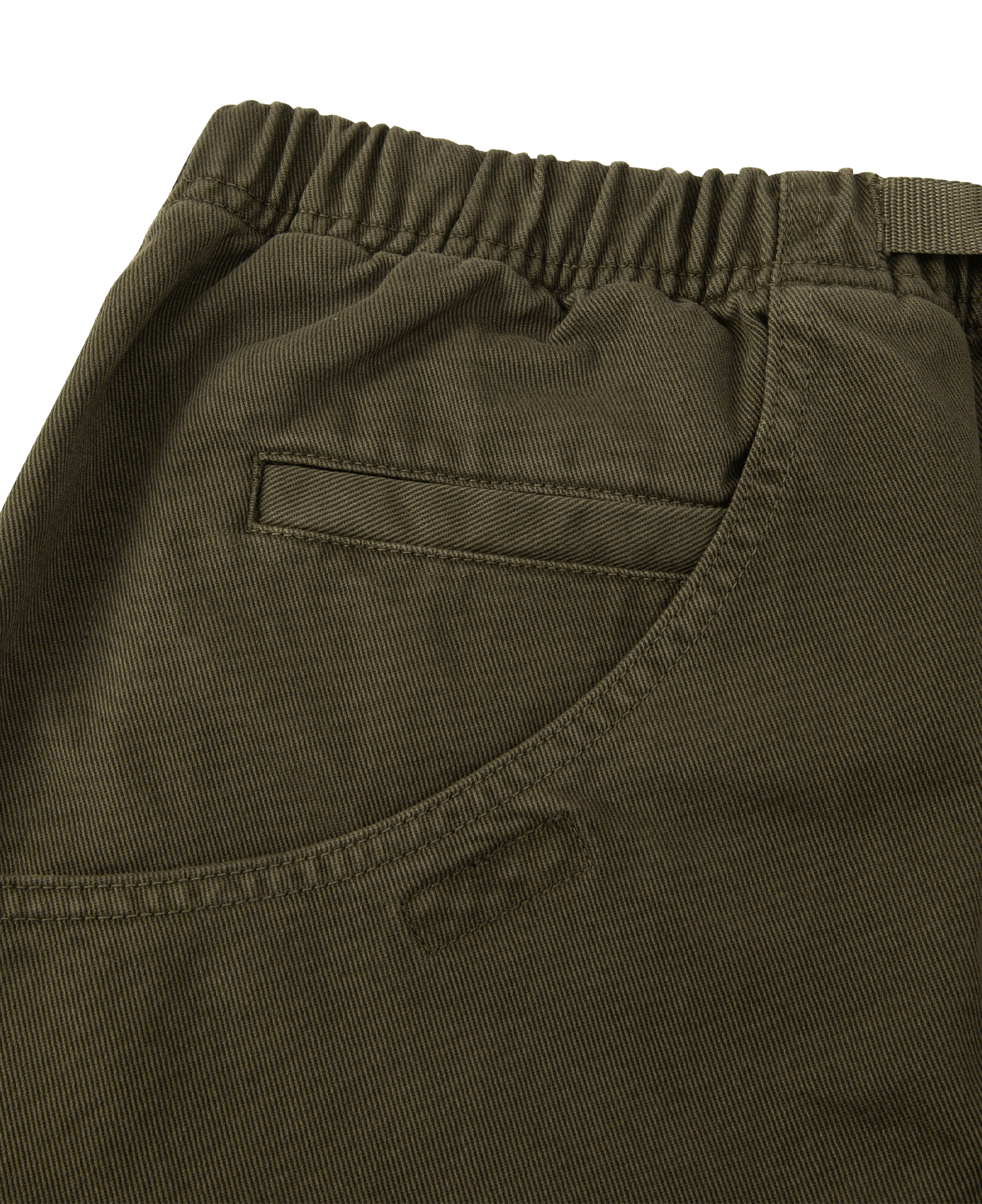 PIGMENT DYE GROUND SHORT_DARK OLIVE