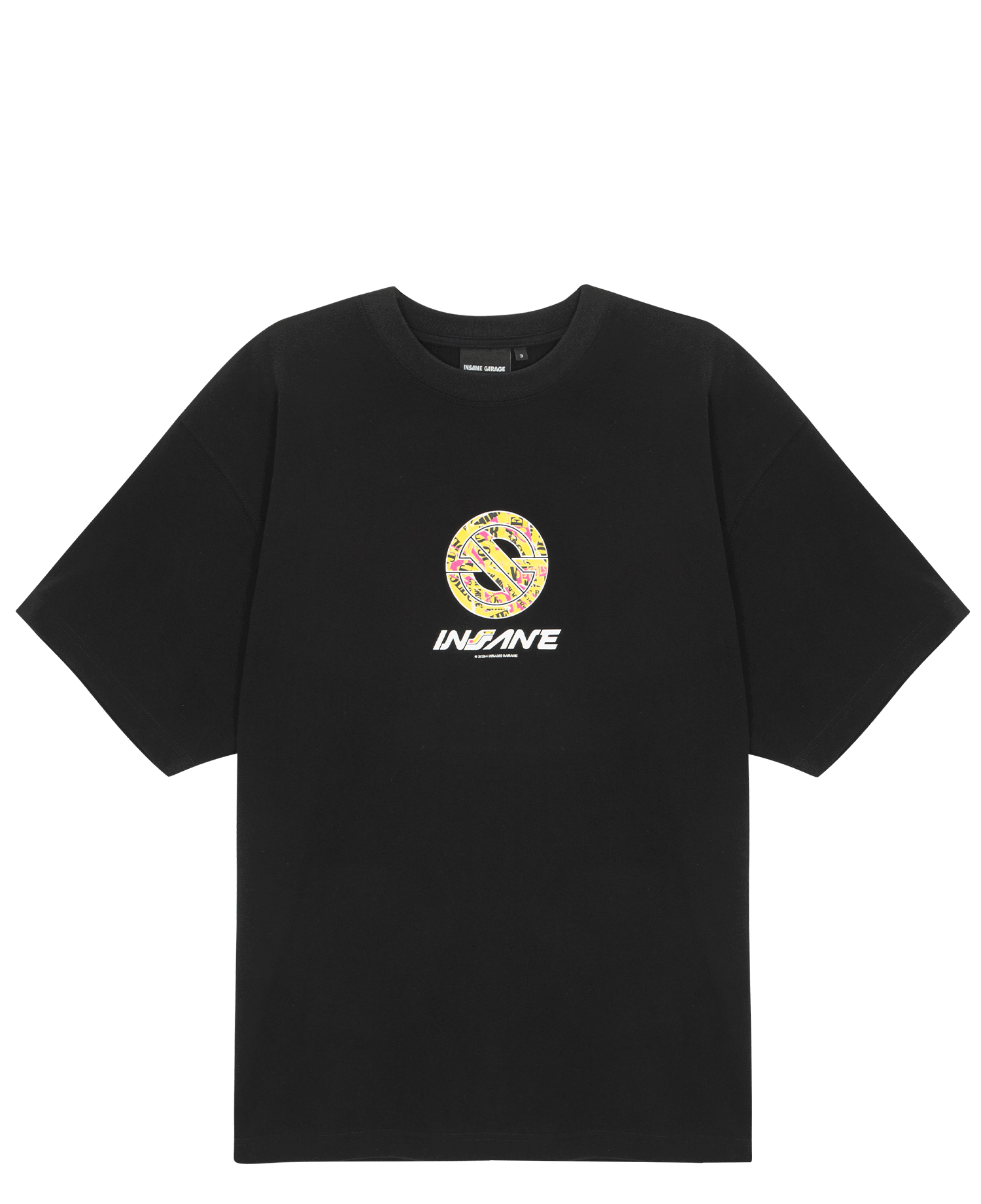 INSANE WASHED GRAPHIC T-SHIRT_BLACK