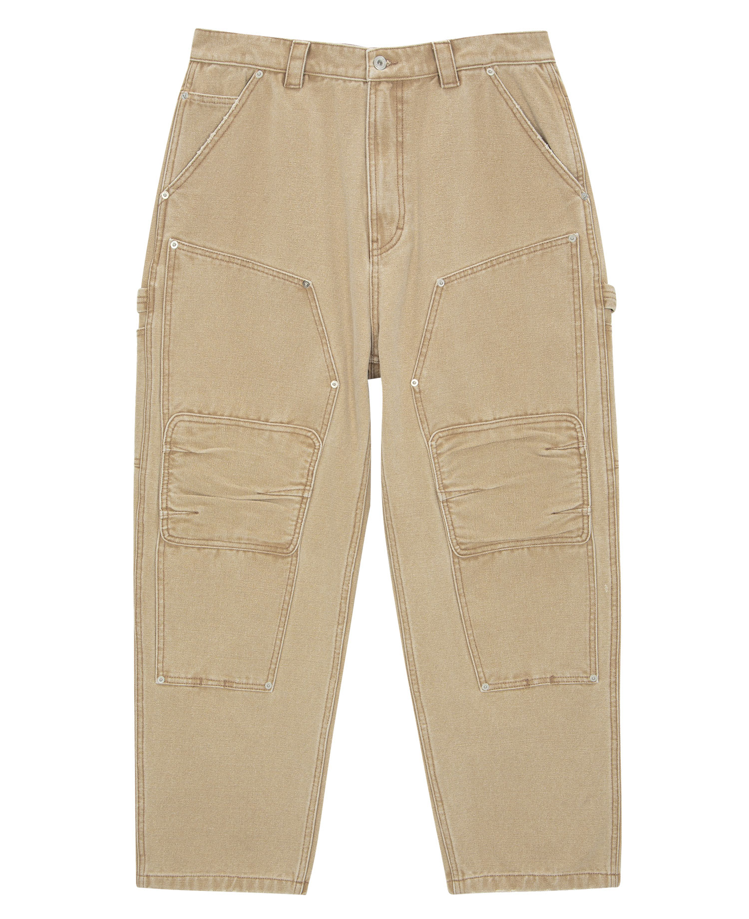 INSANE DOUBLE-KNEE WORKPANTS_BEIGE