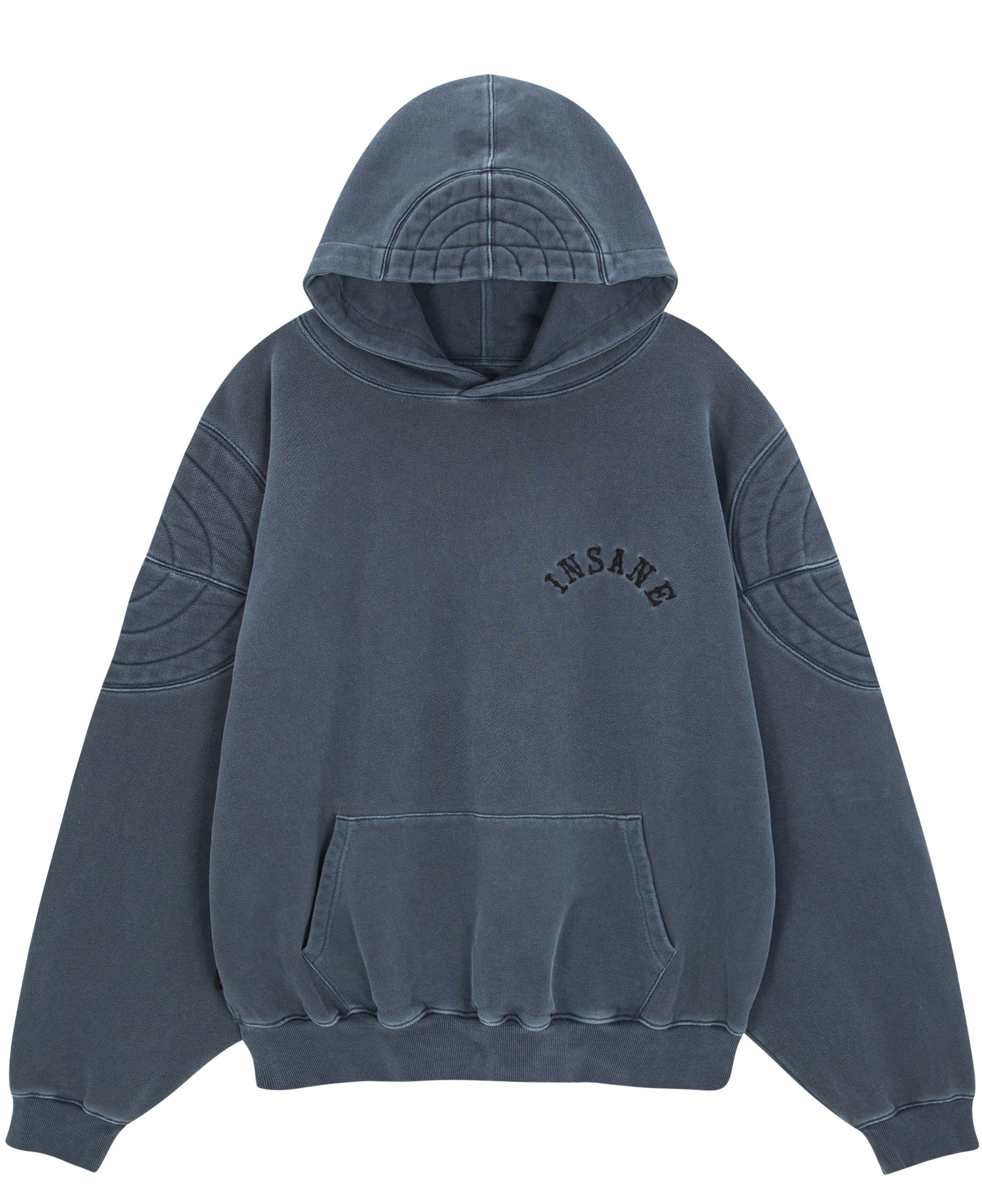 INSANE PADDED SHOULDER HOODIE_NAVY