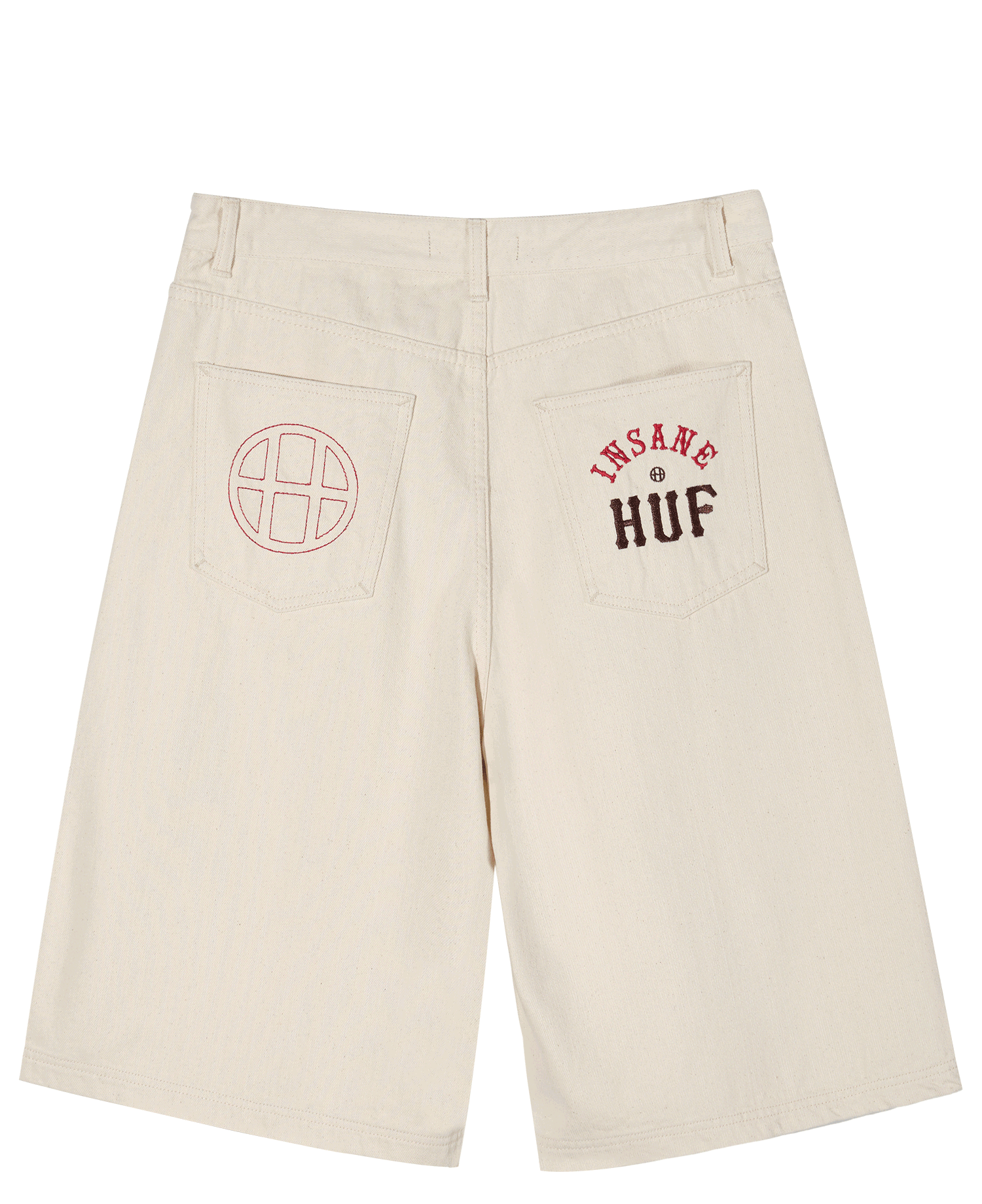 HUF X INSANE GARAGE SHORTS_IVORY