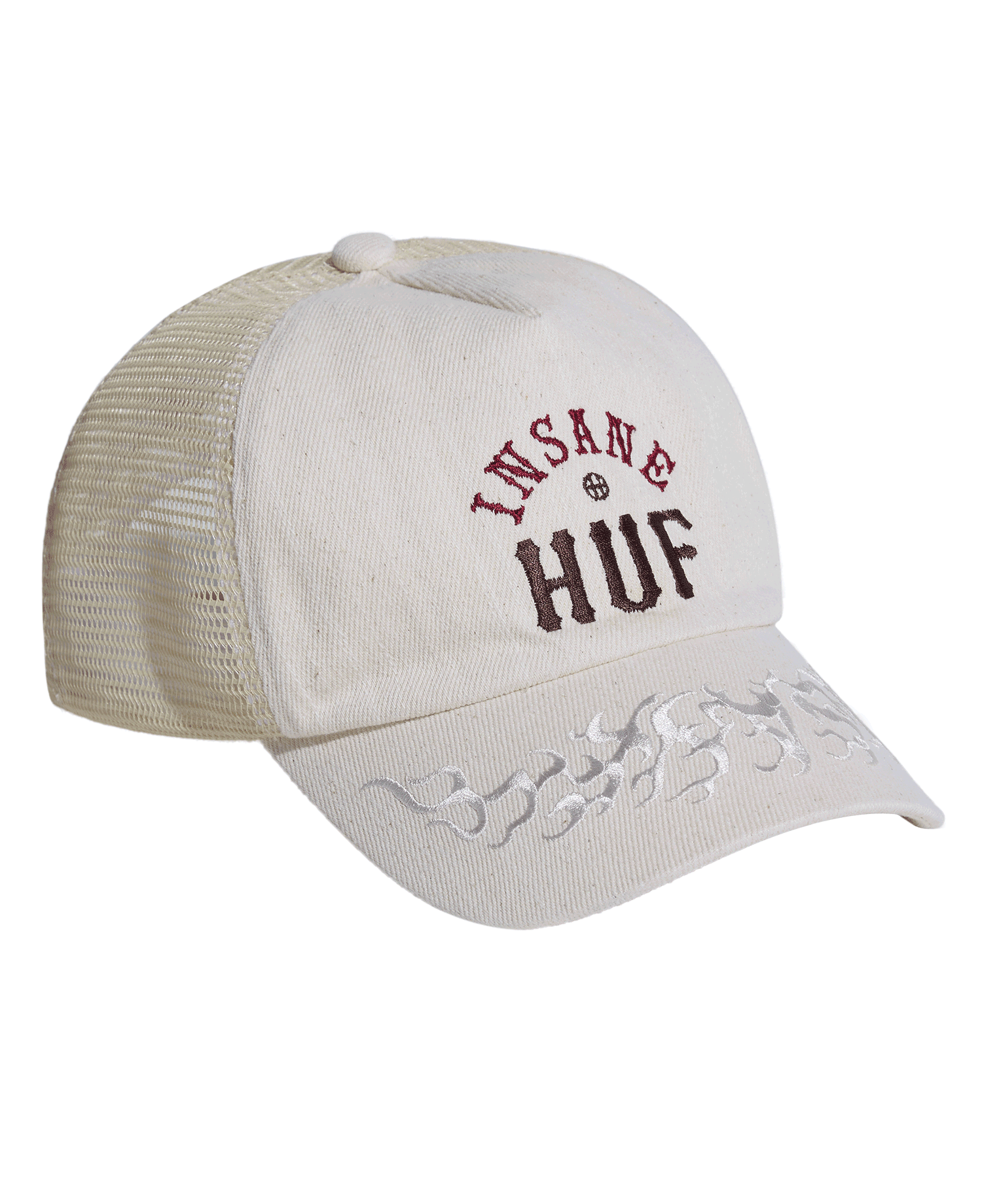 HUF X INSANE GARAGE TRUCKER CAP_IVORY