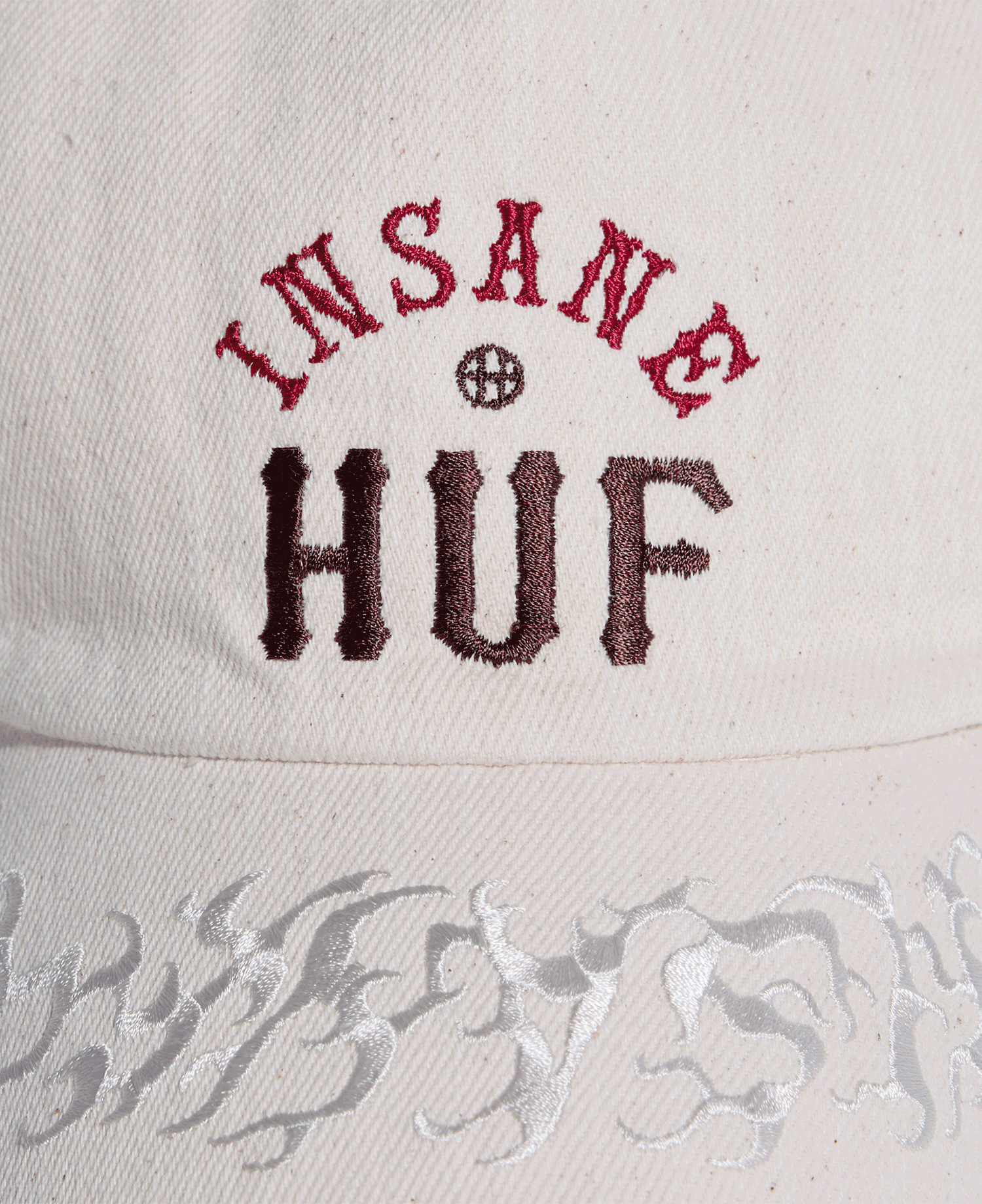 HUF X INSANE GARAGE TRUCKER CAP_IVORY