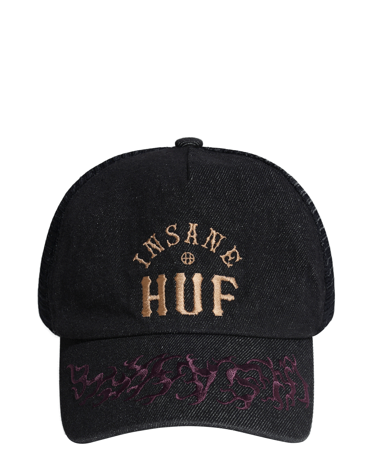 HUF X INSANE GARAGE TRUCKER CAP_BLACK