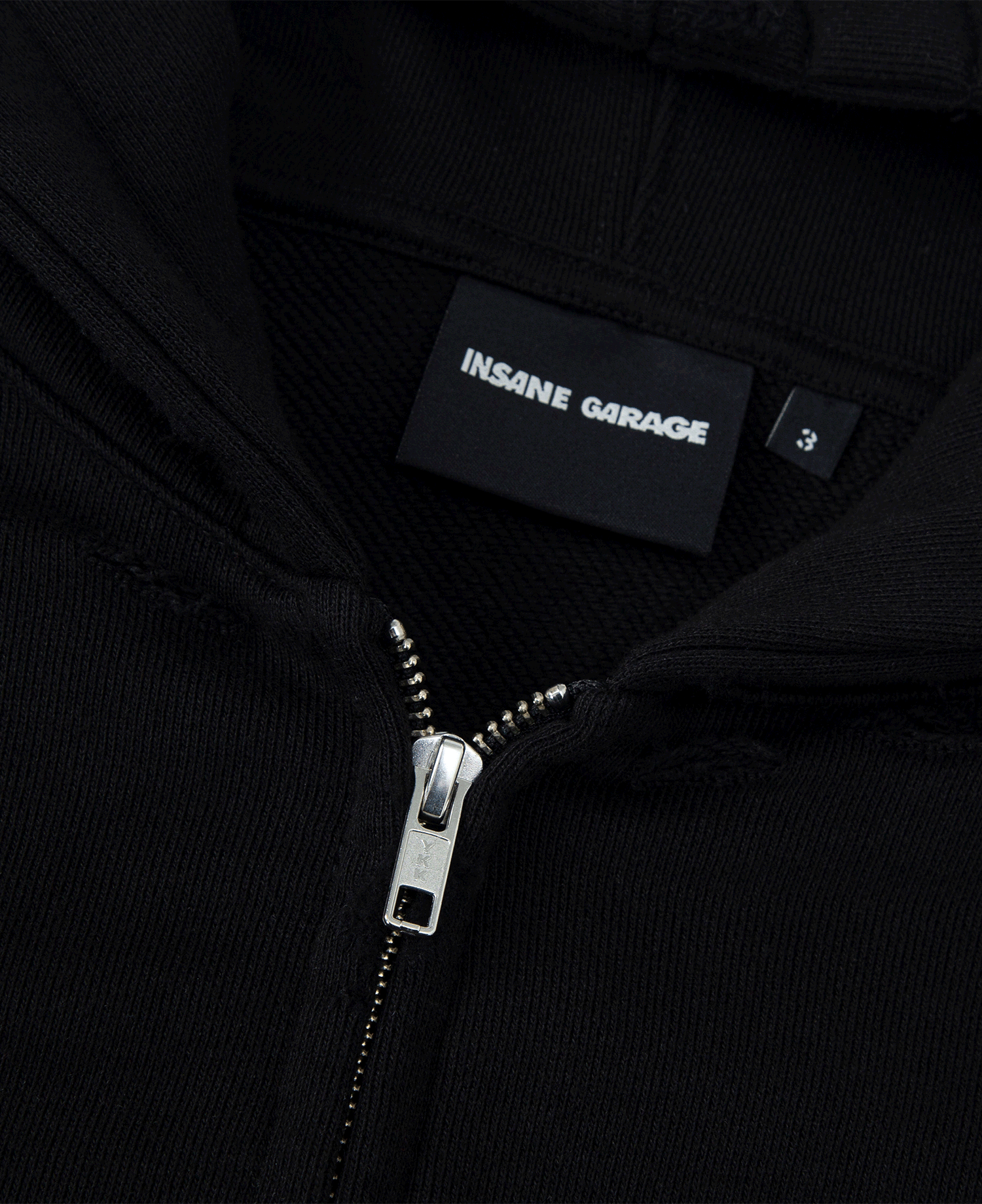 INSANE PANTHER SCRATCH ZIP FRONT HOODIE_BLACK