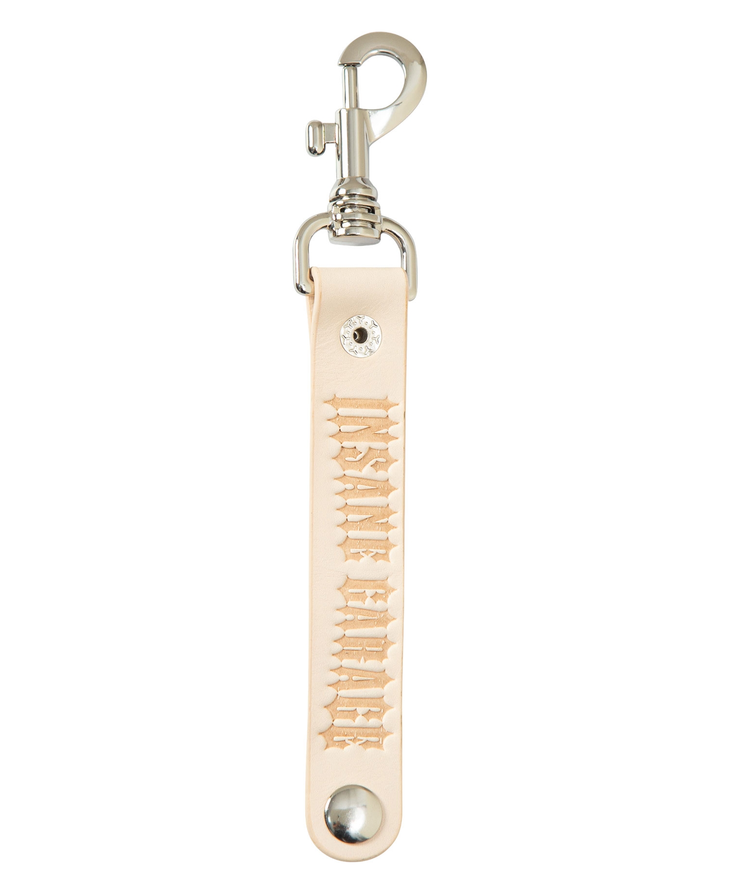INSANE LEATHER KEY LOOP_CREAM