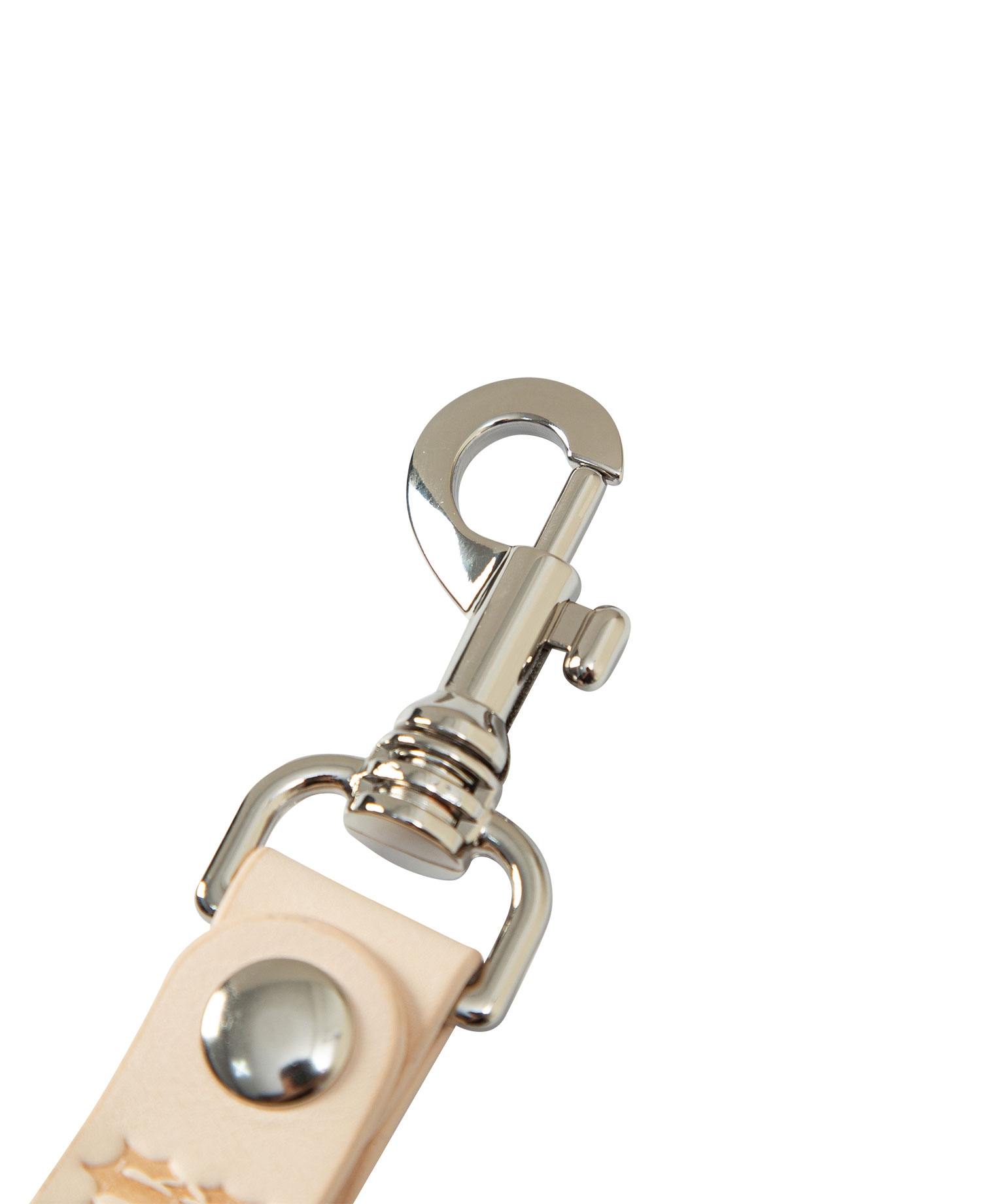 INSANE LEATHER KEY LOOP_CREAM