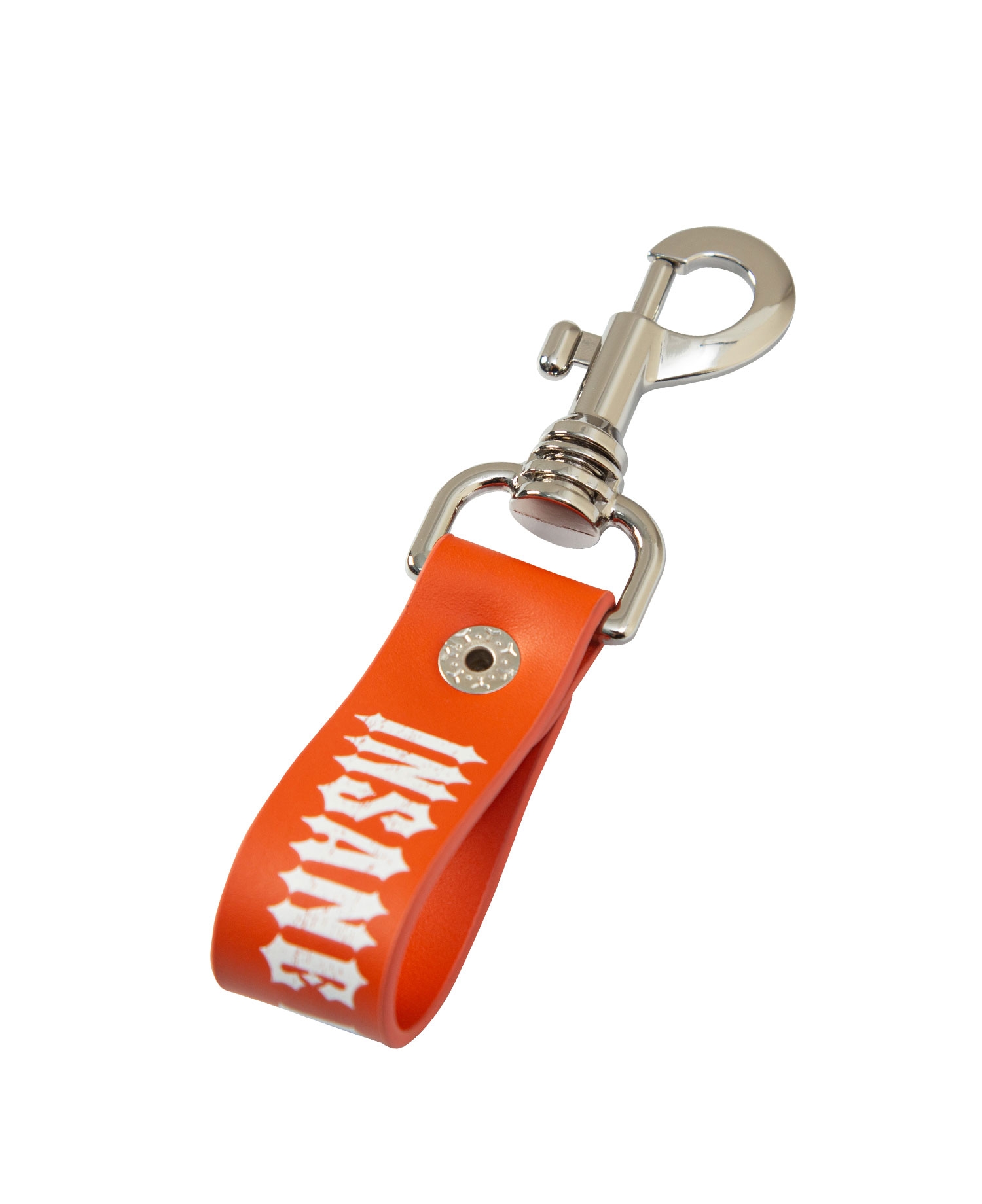 INSANE LEATHER KEY LOOP_ORANGE