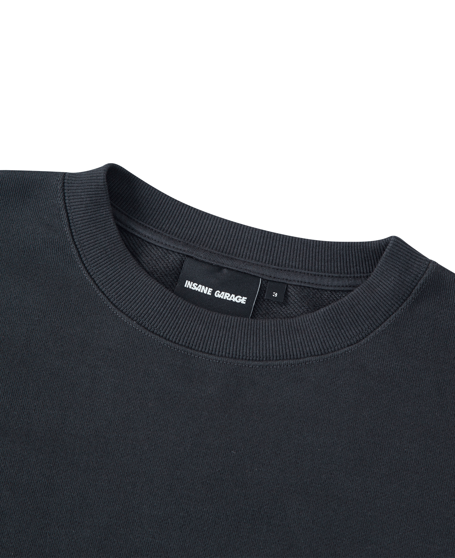 INSANE EMBROIDERED CREWNECK_BLACK