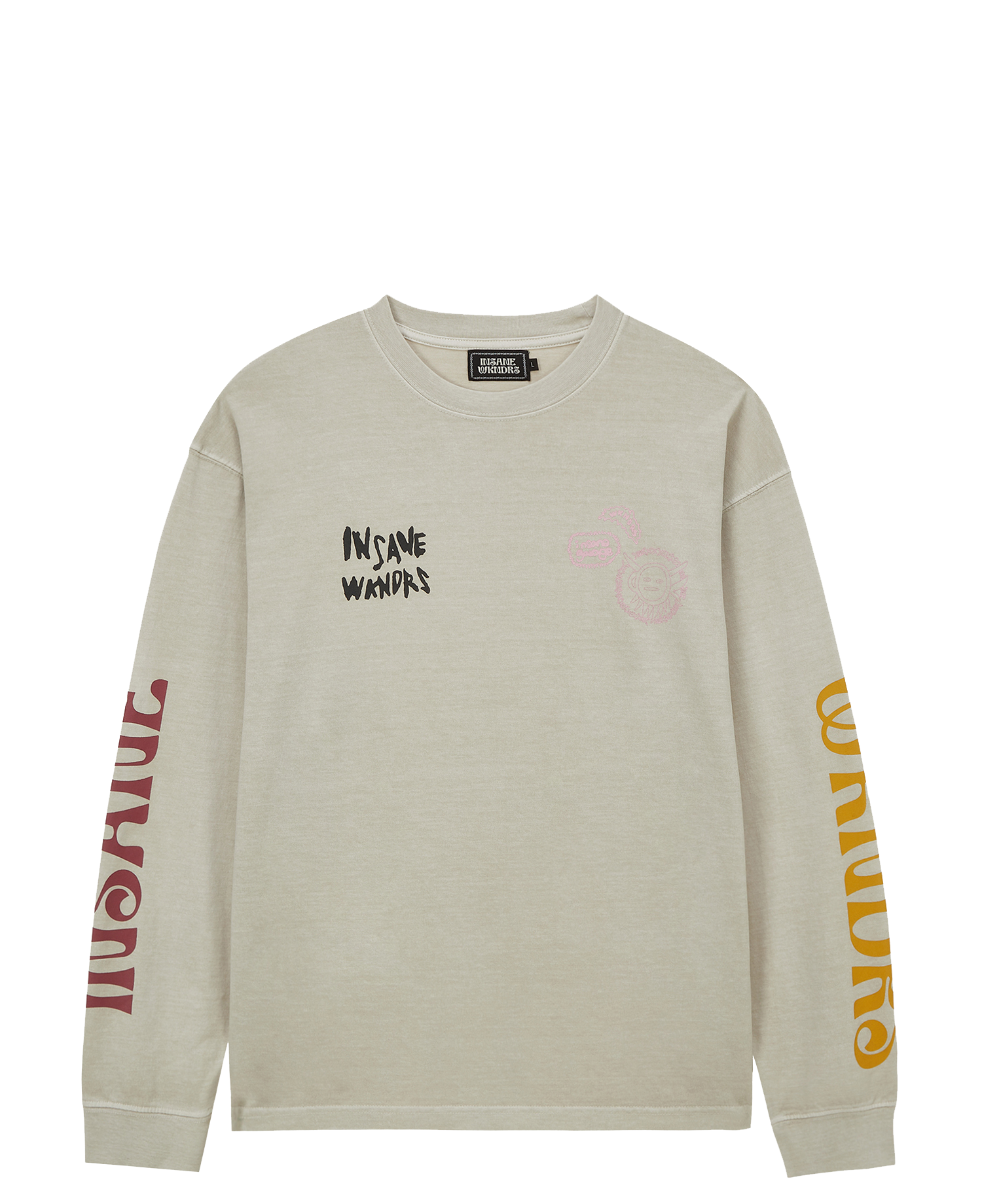 [WKNDRS] PIGMENT DYED LS T-SHIRT_IVORY