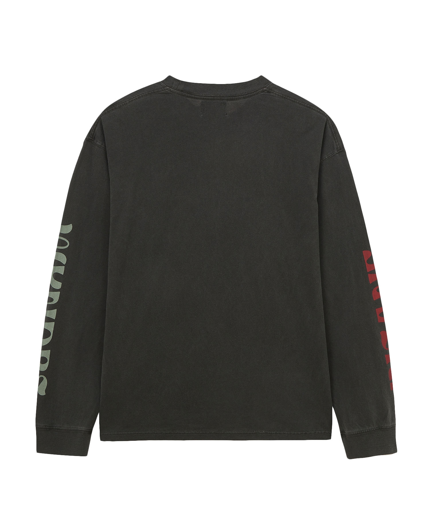 [WKNDRS] PIGMENT DYED LS T-SHIRT_CHARCOAL