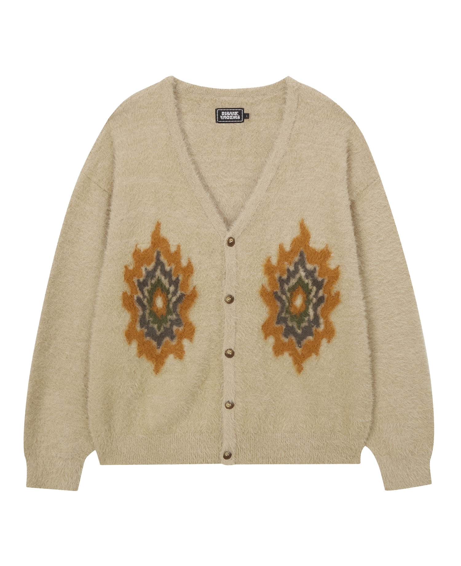 [WKNDRS] FLAME CARDIGAN_BEIGE