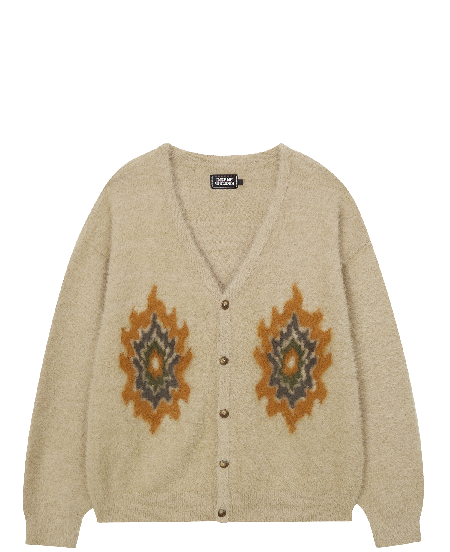 [WKNDRS] FLAME CARDIGAN_BEIGE