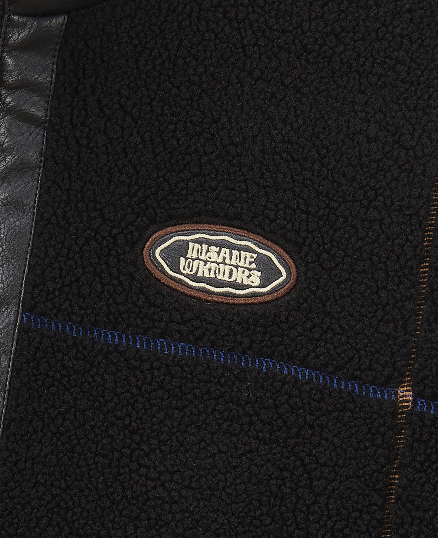 [WKNDRS] STITCHED SHERPA JACKET_BLACK