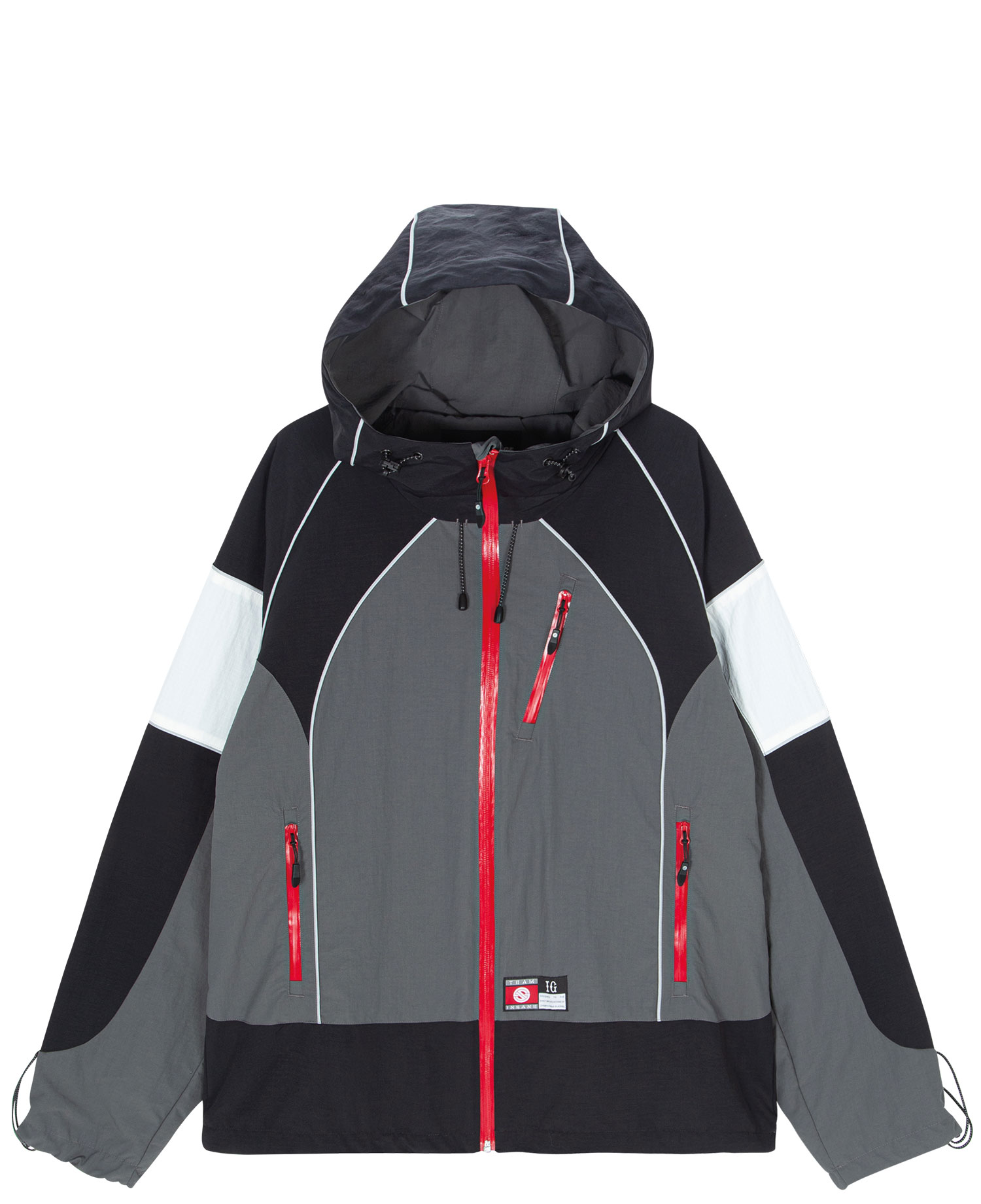 INSANE COLOR BLOCKED WINDBREAKER_BLACK