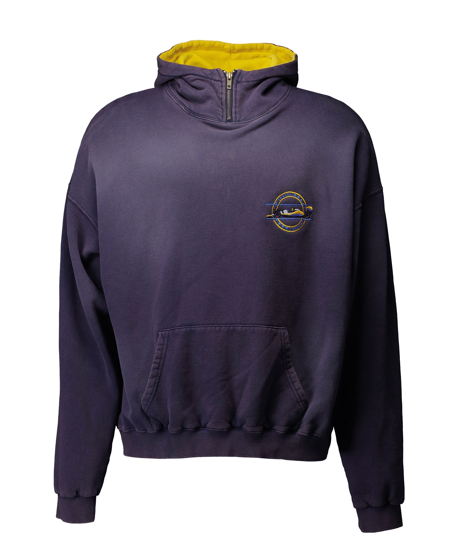 [NGHTYSVG] INSANE SAVAGE NECK ZIP HOODIE_PURPLE NAVY