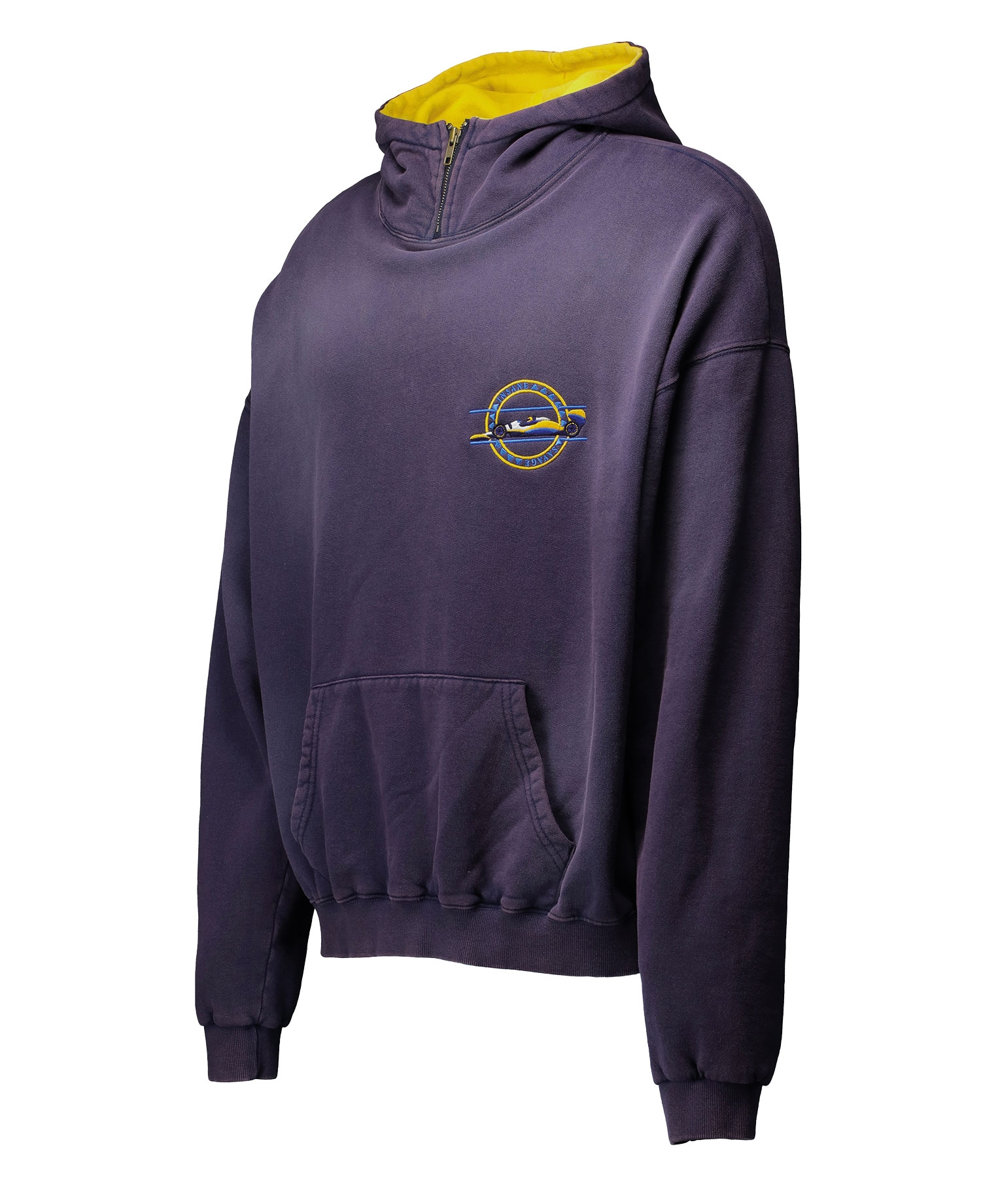 [NGHTYSVG] INSANE SAVAGE NECK ZIP HOODIE_PURPLE NAVY