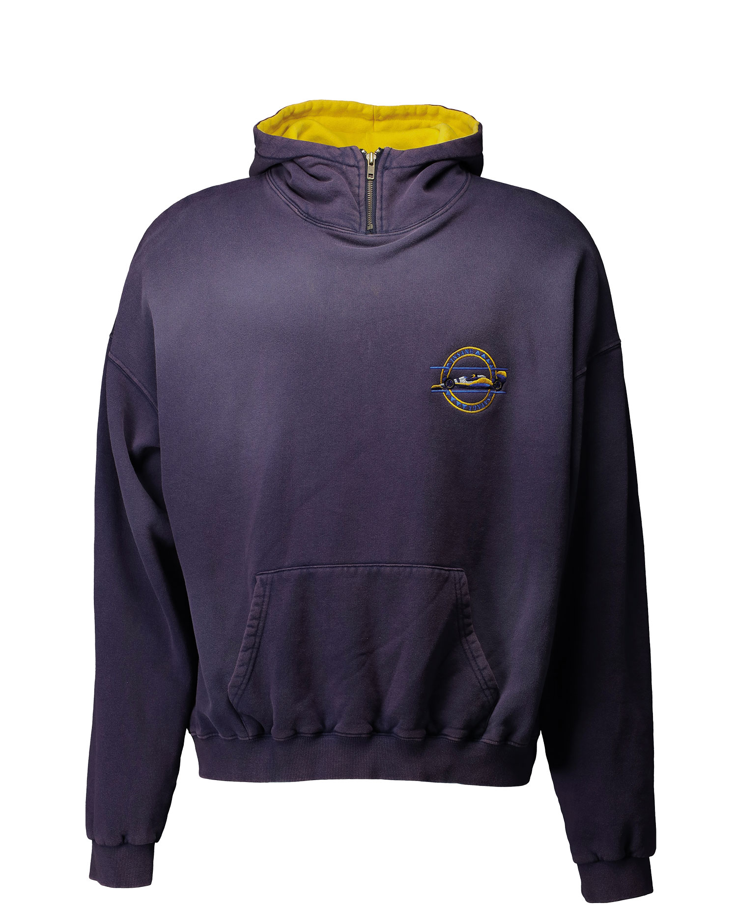 [NGHTYSVG] INSANE SAVAGE NECK ZIP HOODIE_PURPLE NAVY