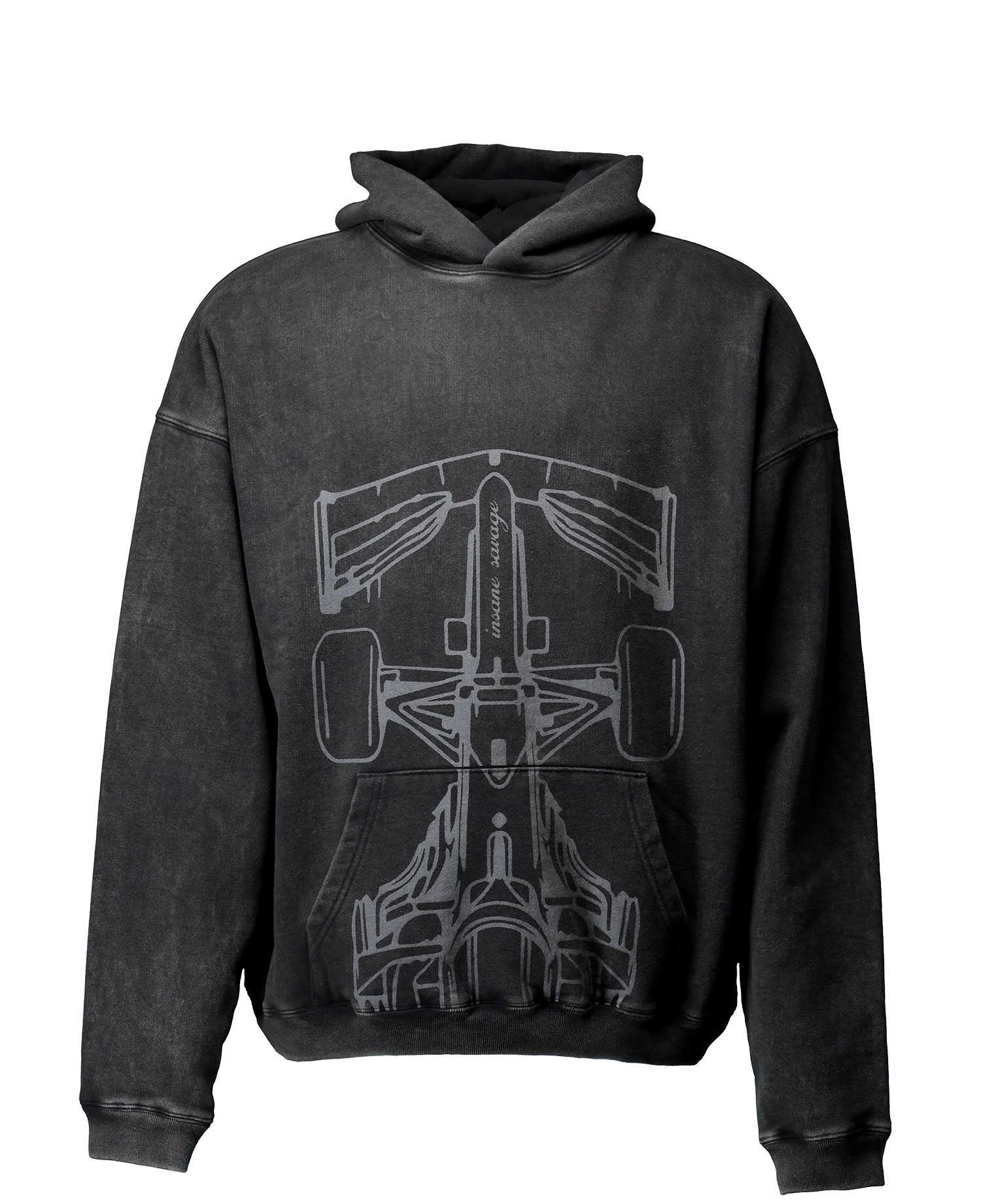 [NGHTYSVG] INSANE SAVAGE RACING HOODIE_FADED BLACK