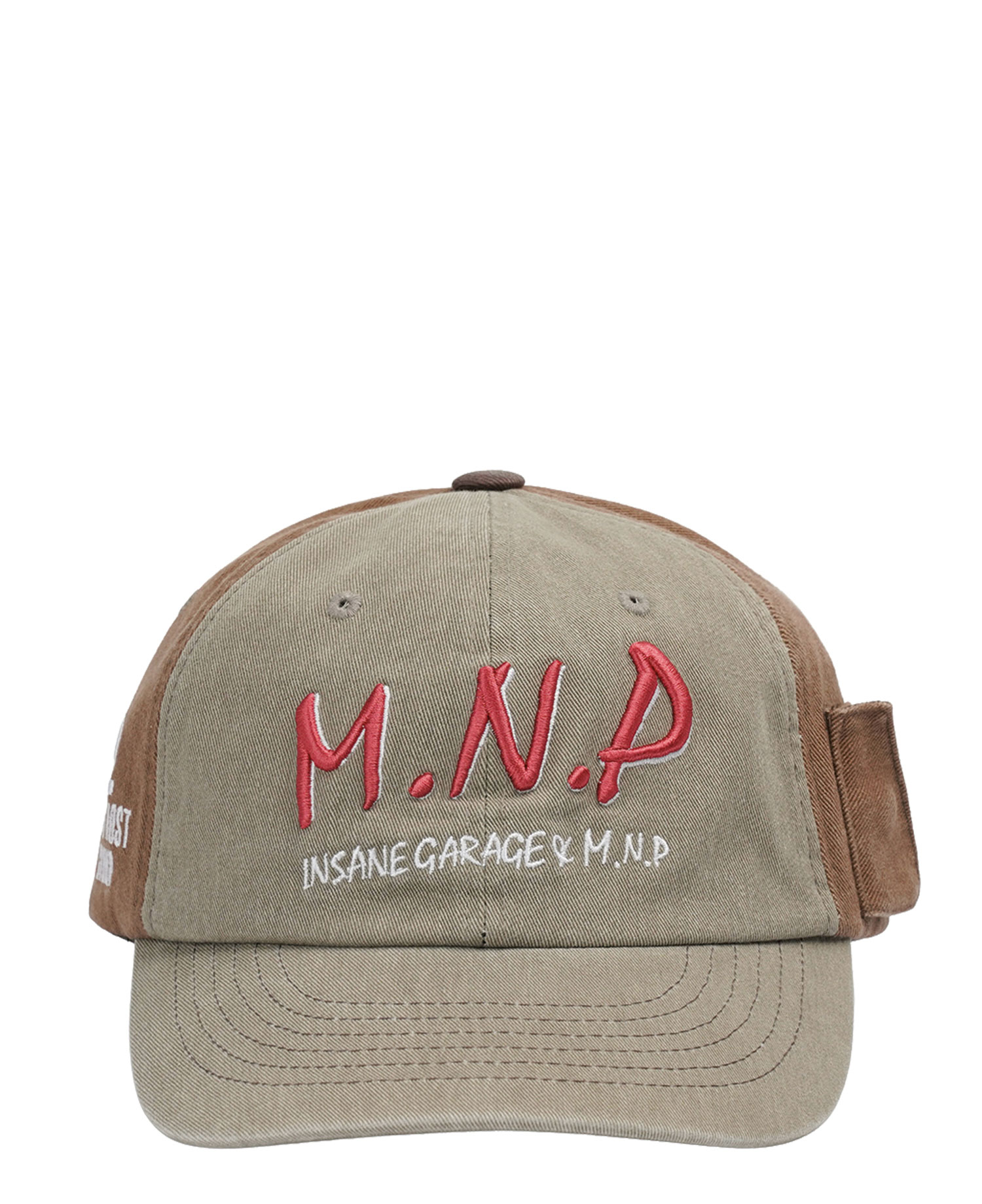 [MNP] 6-PANEL P.I DEAR ROSE CAP_BEIGE & BROWN