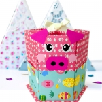 돼지 동물연필꽂이 종이접기 만들기 세트
