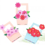 러블리 종이꽃 바구니카드