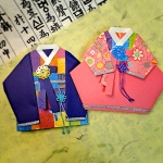 종이접기 전통 명절 설날 새해 한복 용돈봉투 지갑 만들기재료 세트