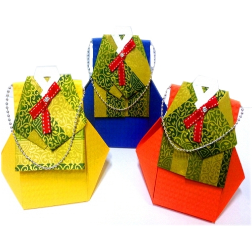 전통 명절 추석 설날 새해 한복 가방 종이접기 만들기재료 세트
